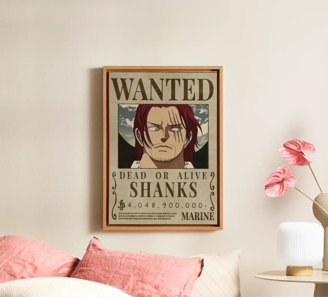Poster Shank Wanted tela con Cornice a cassetta da harris shop