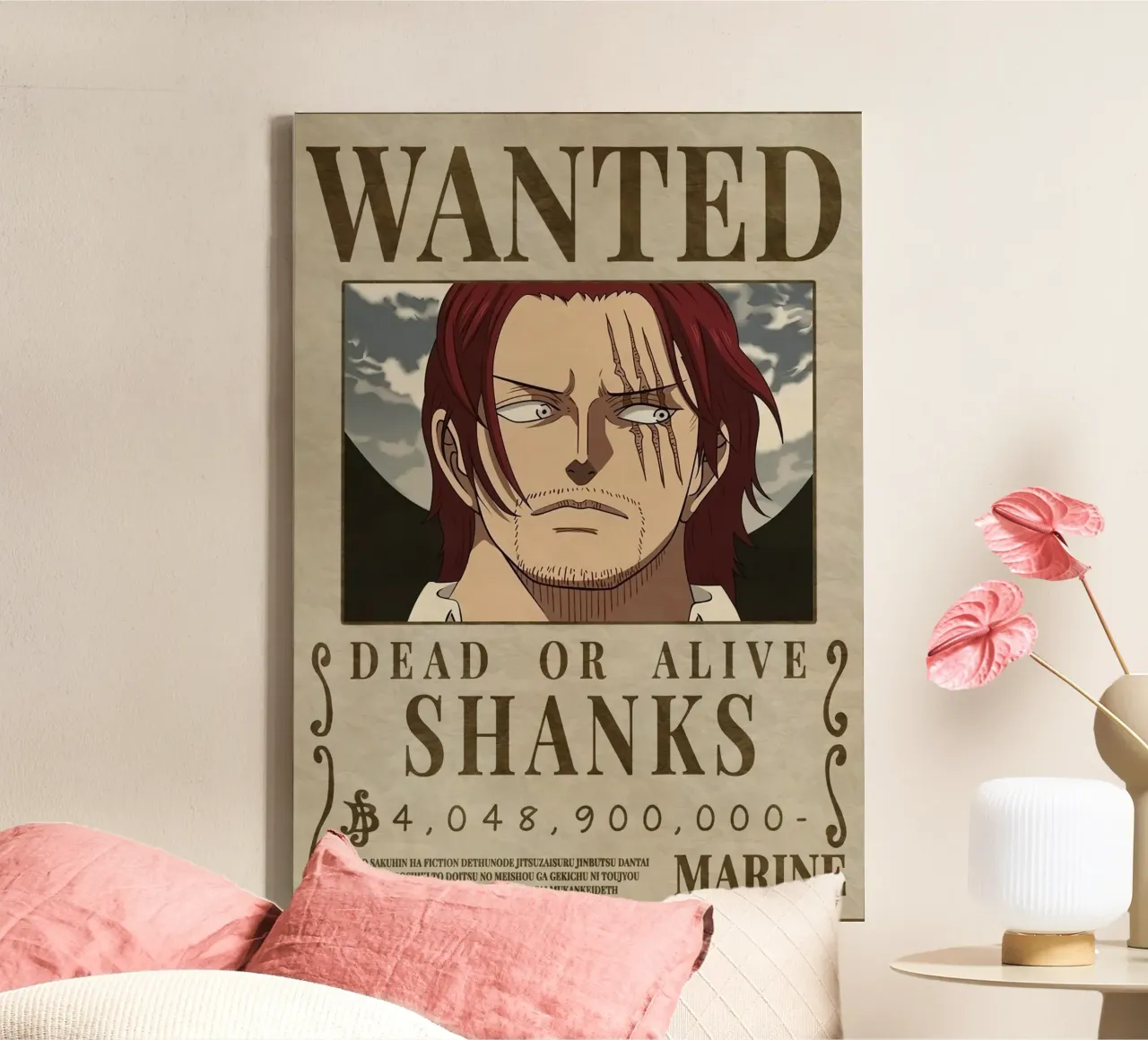 Poster Shank Wanted tela con Cornice a cassetta da harris shop