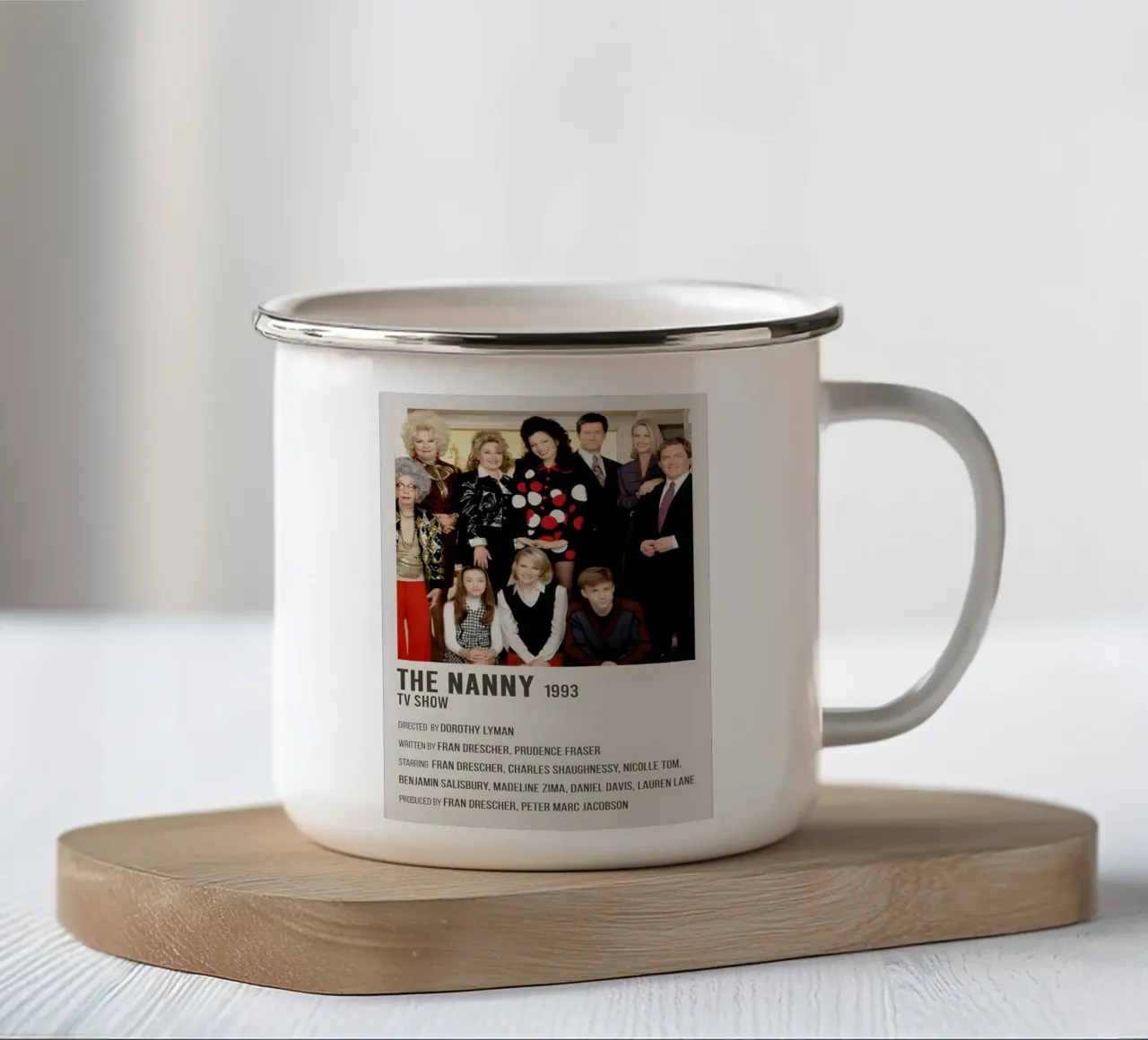 THE NANNY 1993 TV SHOW tazza in smalto da MVFminimalist
