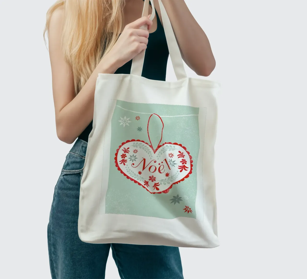 Scandi Heart borsa in juta da Catherine Aguilar