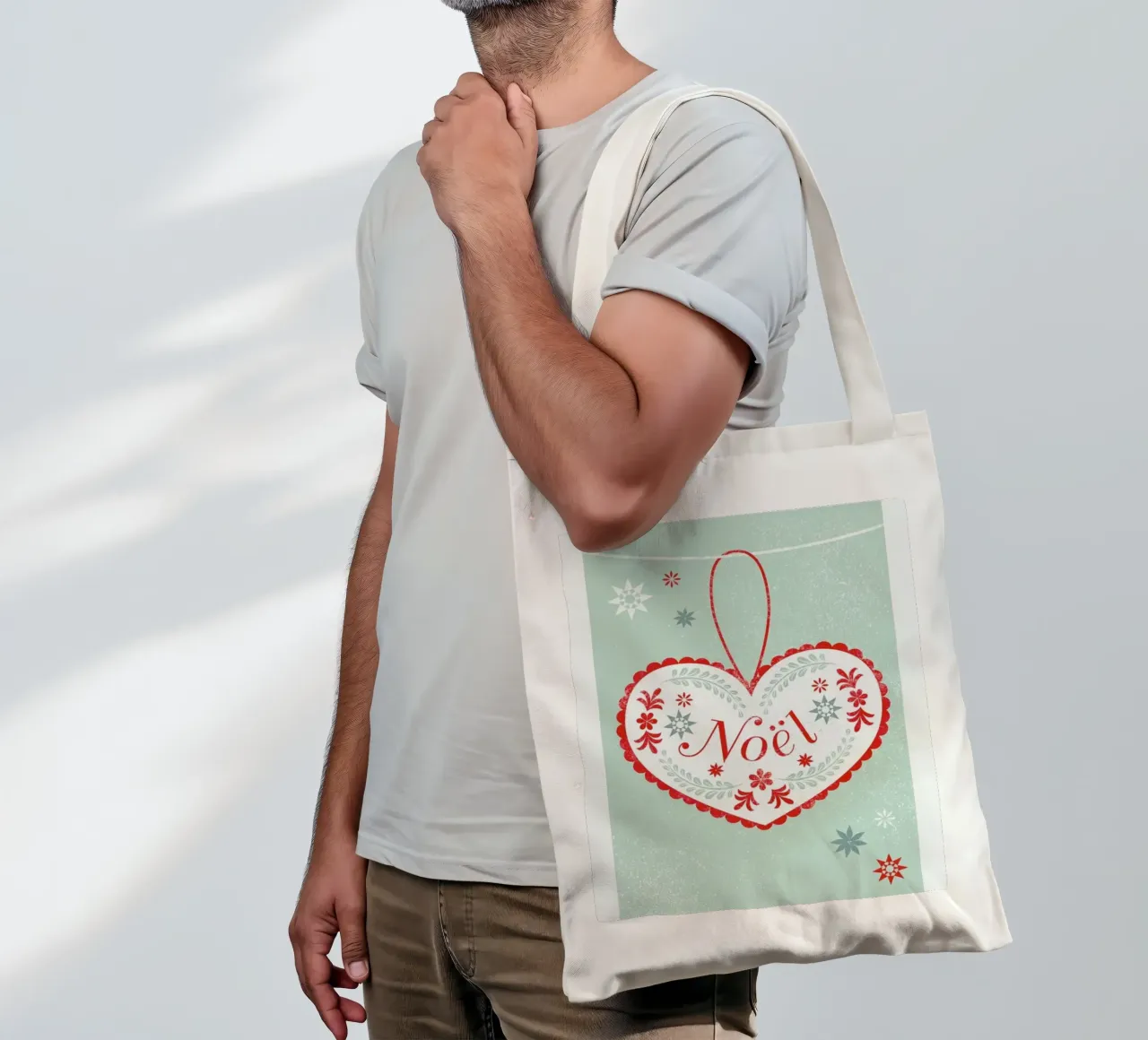 Scandi Heart borsa in juta da Catherine Aguilar