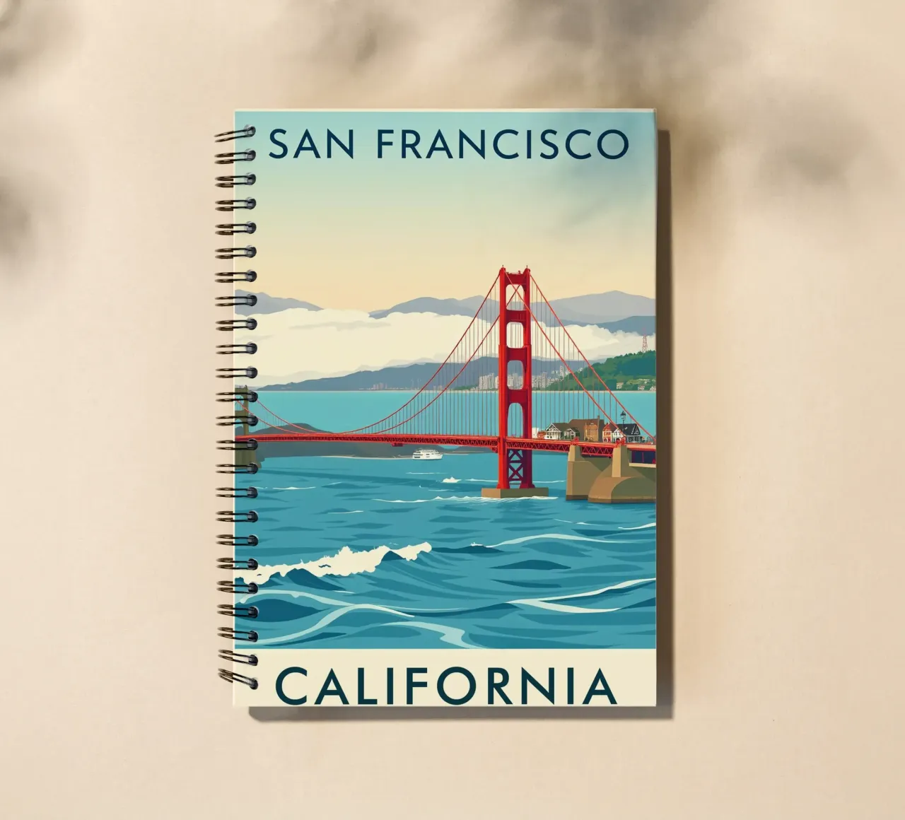 The View Of San Francisco spiral notebook by HicksShop