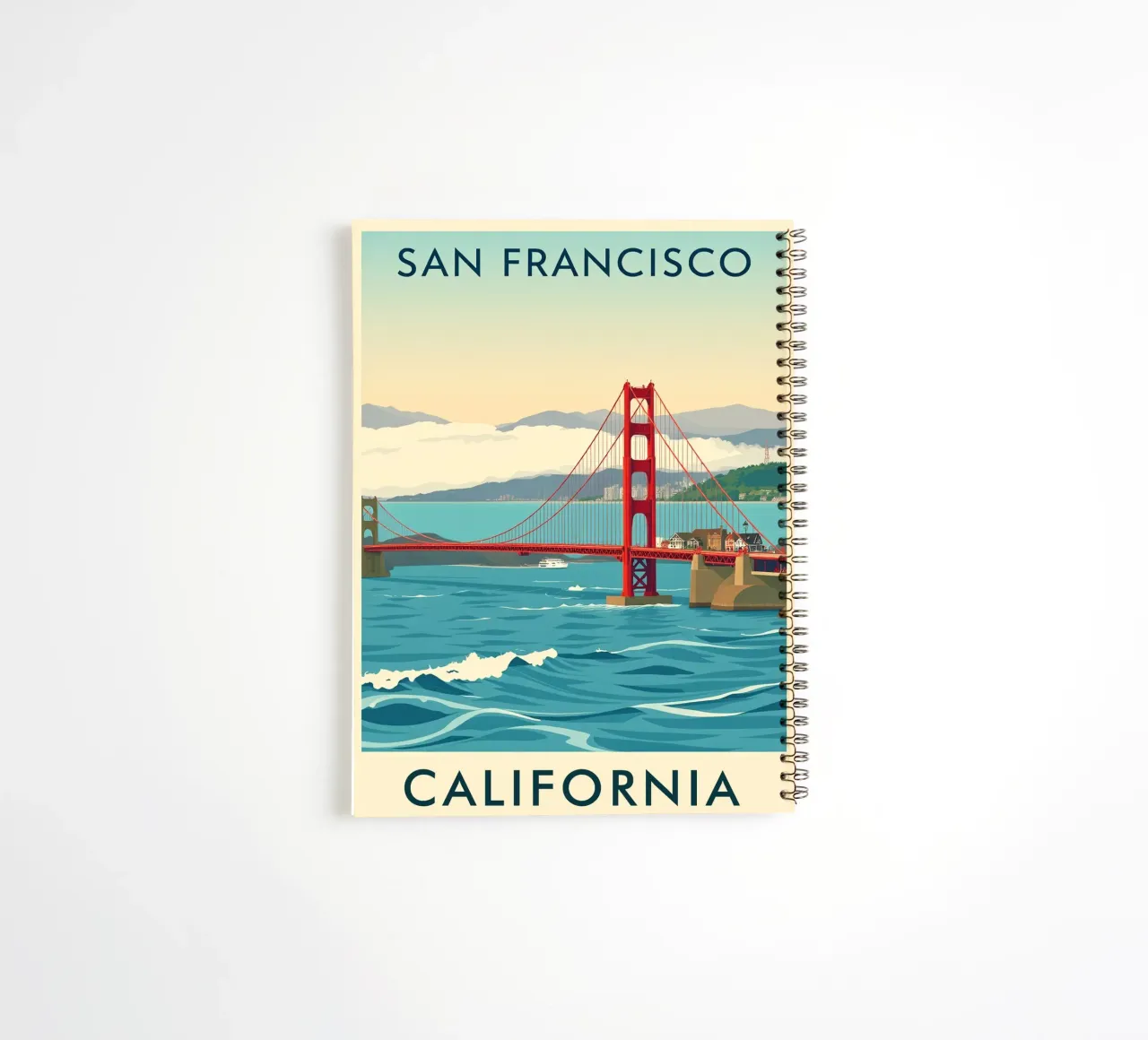 The View Of San Francisco spiral notebook by HicksShop