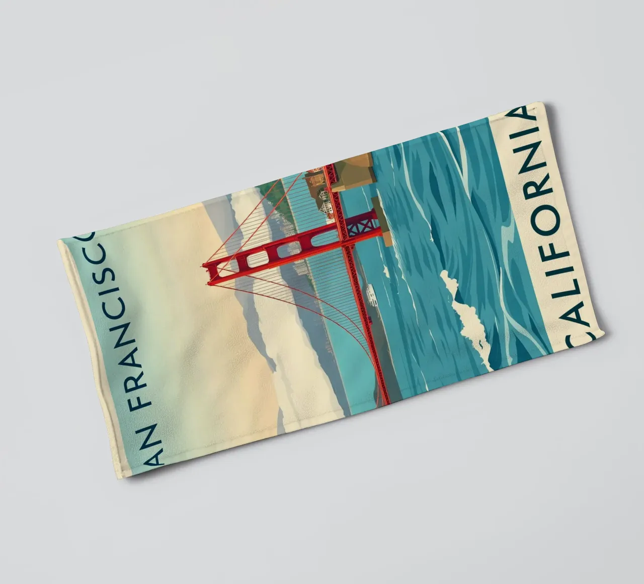 Die Aussicht auf San Francisco Handtuch von HicksShop