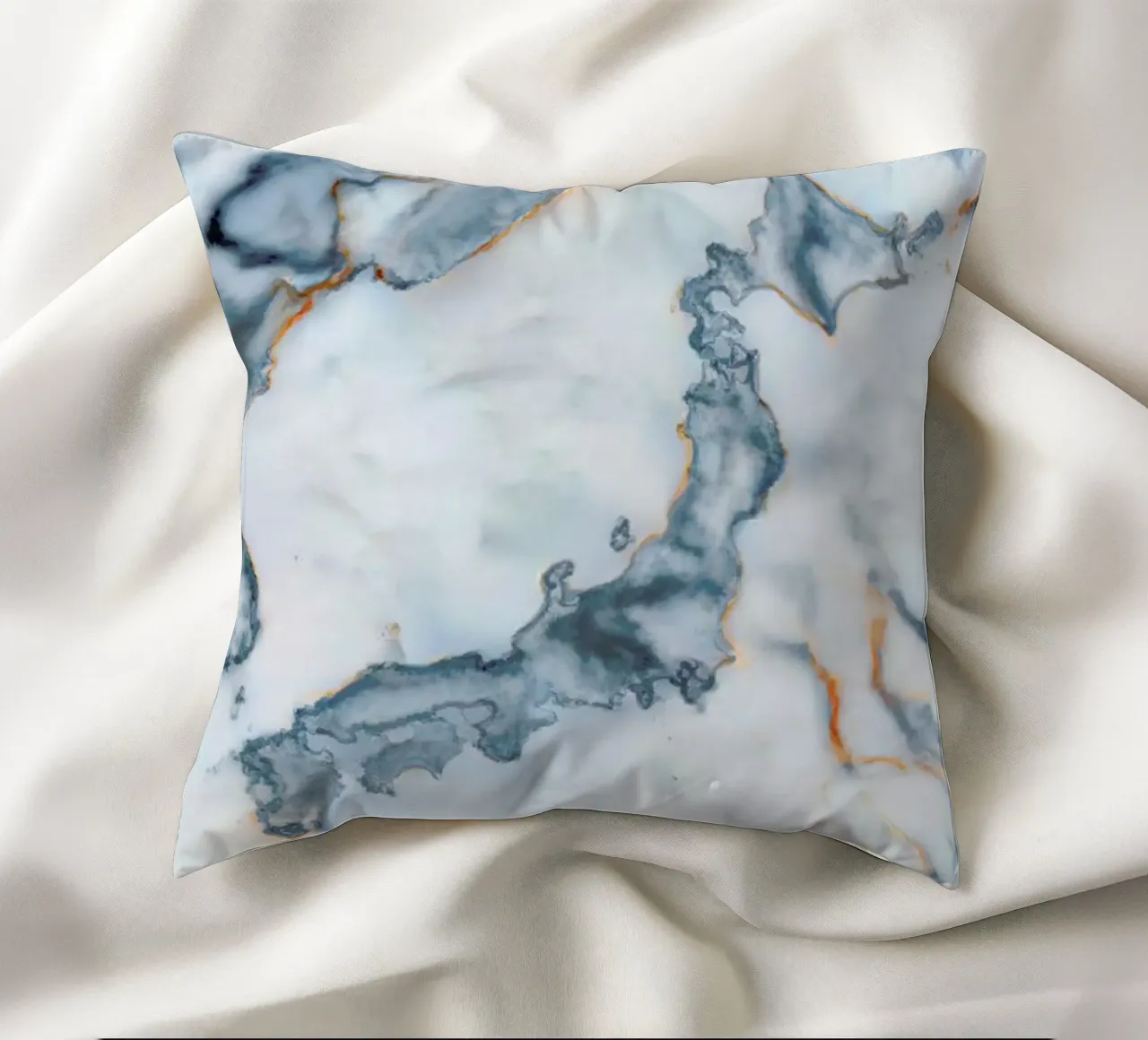 Japan Marble Map cuscino da Octavian
