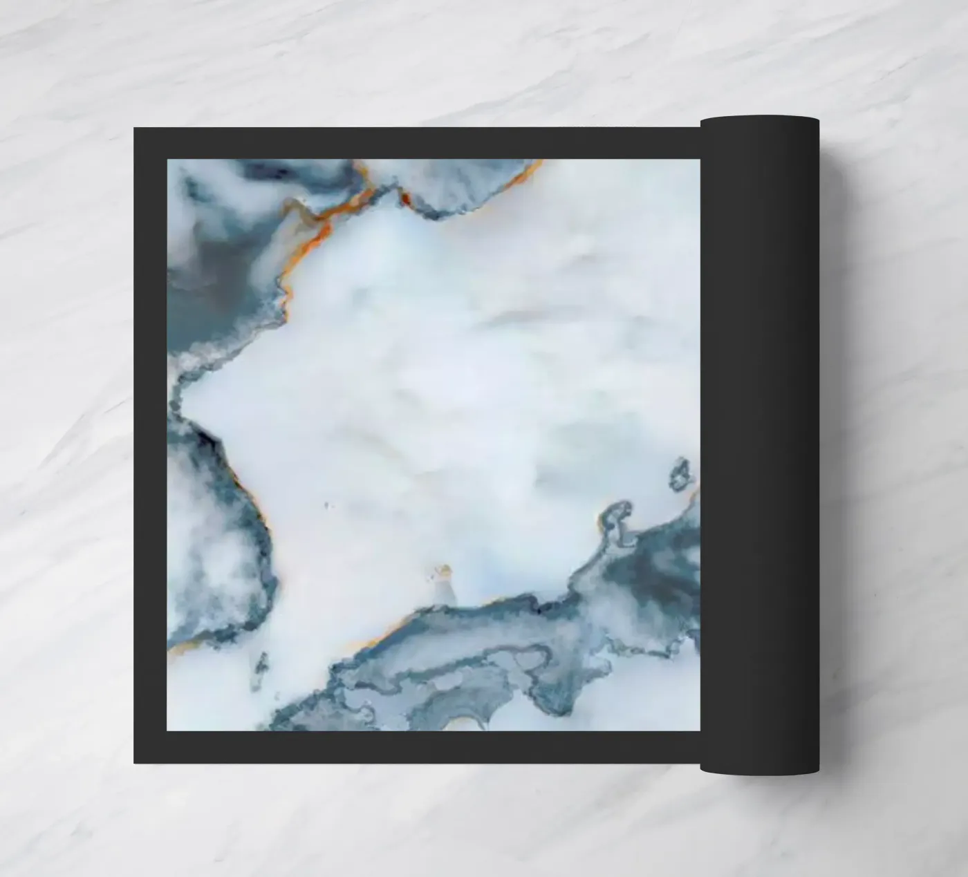 Japan Marble Map doormat by Octavian