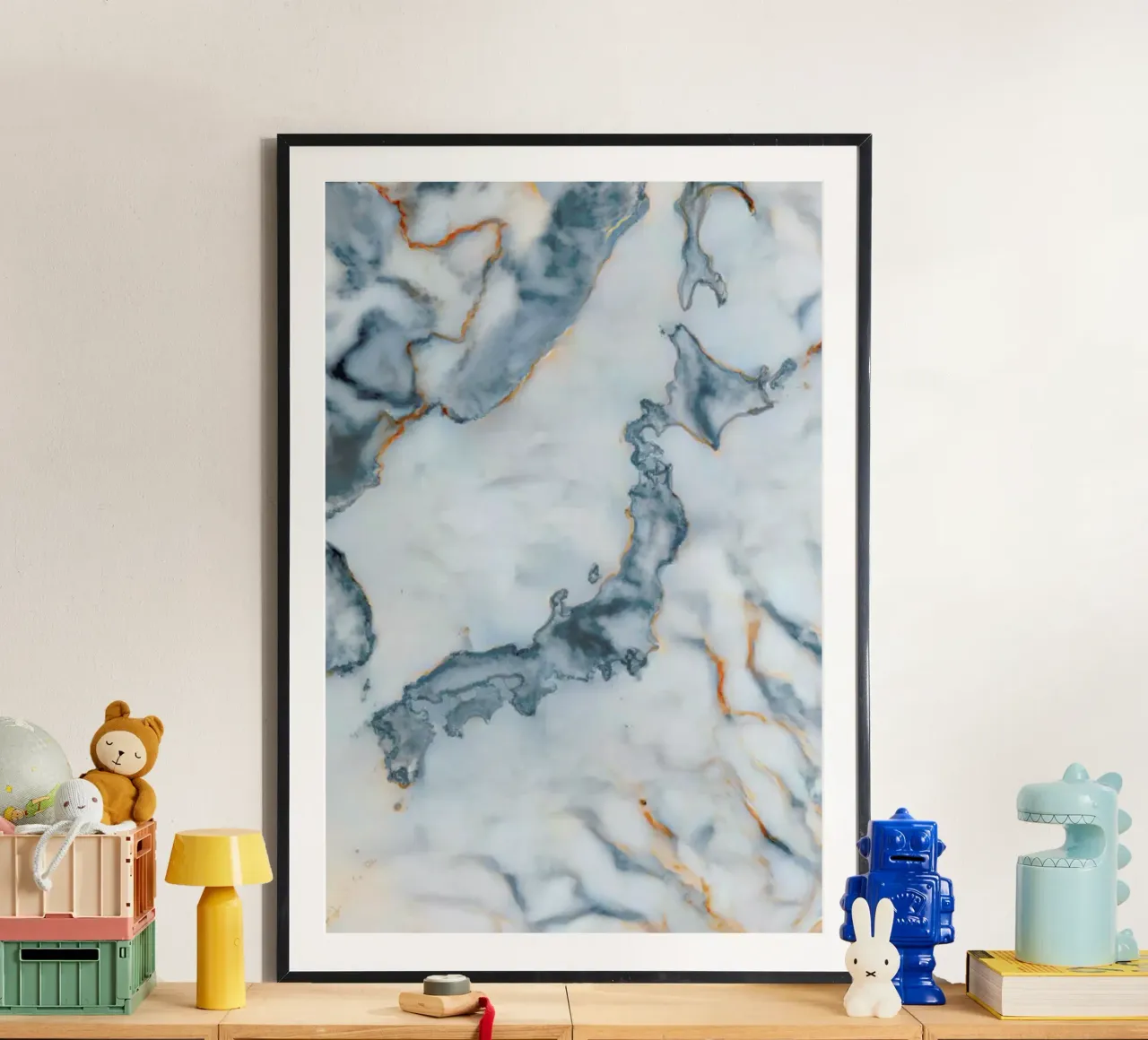 Japan Marble Map poster da Octavian