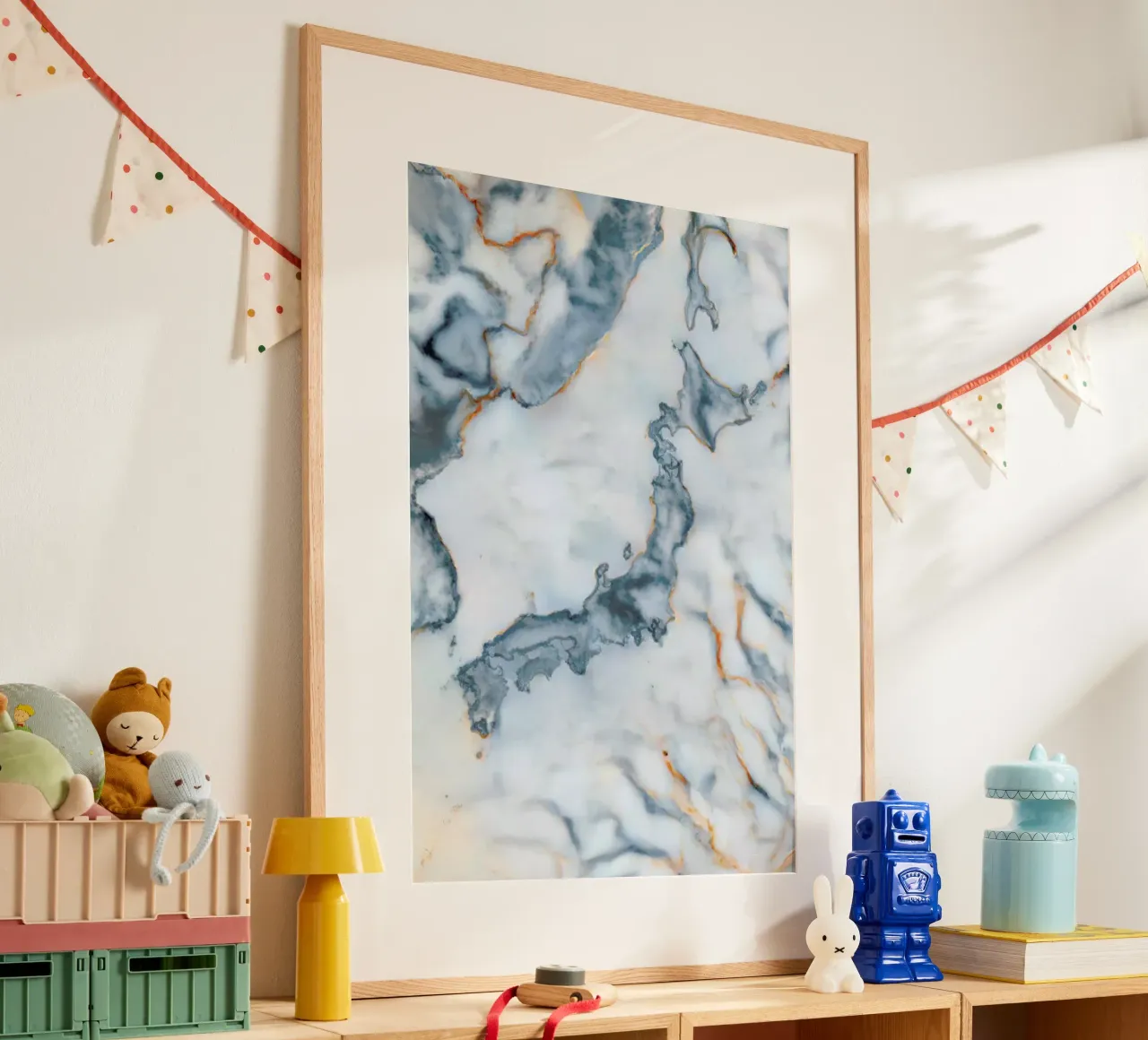 Japan Marble Map poster da Octavian