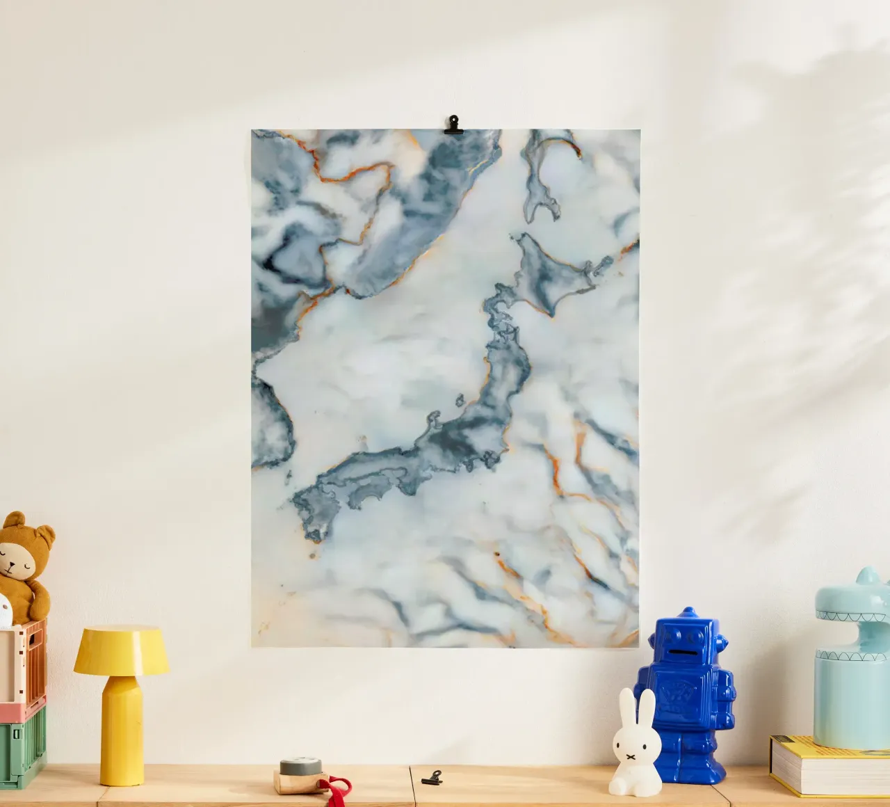 Japan Marble Map poster da Octavian
