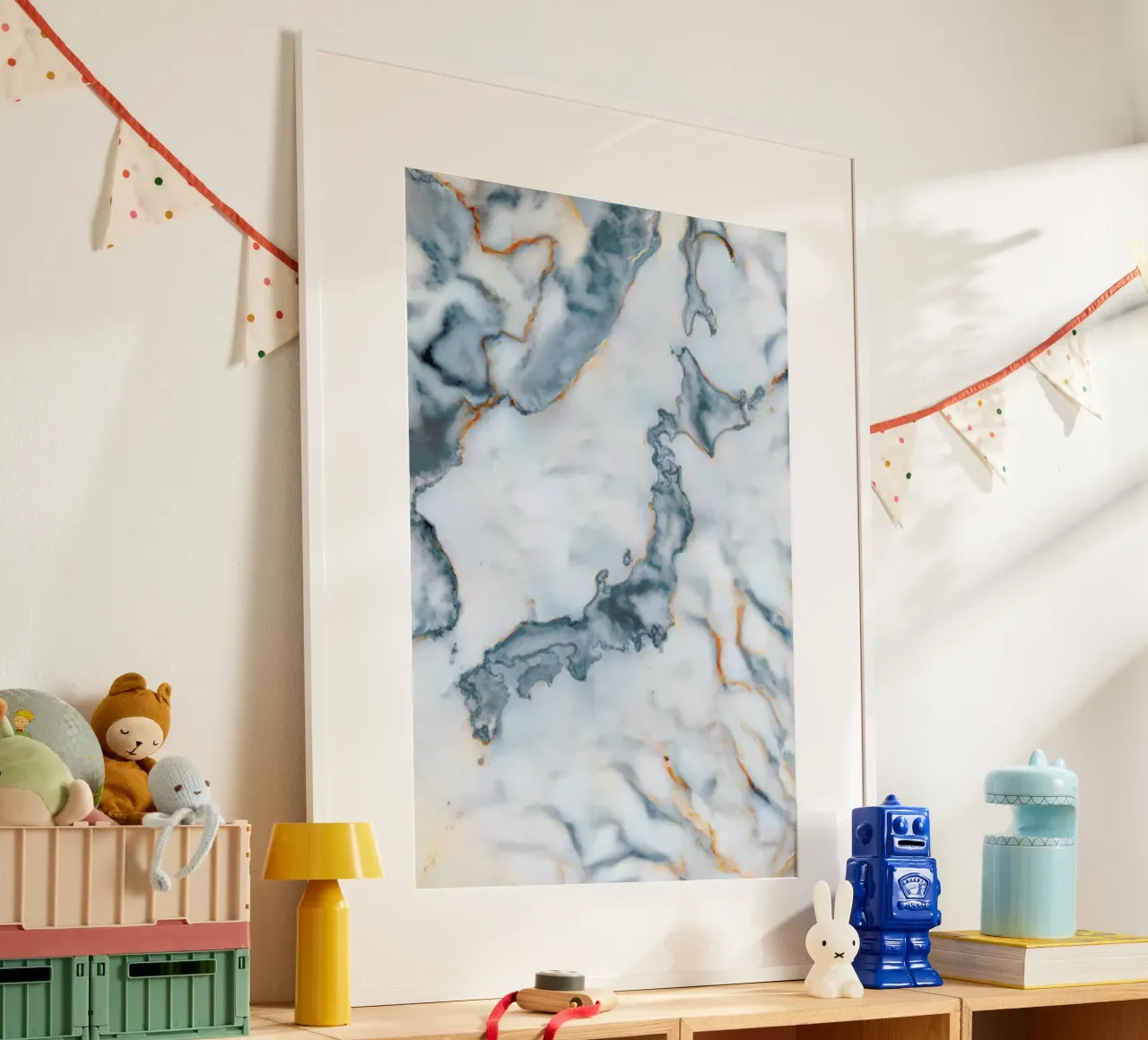 Japan Marble Map poster da Octavian