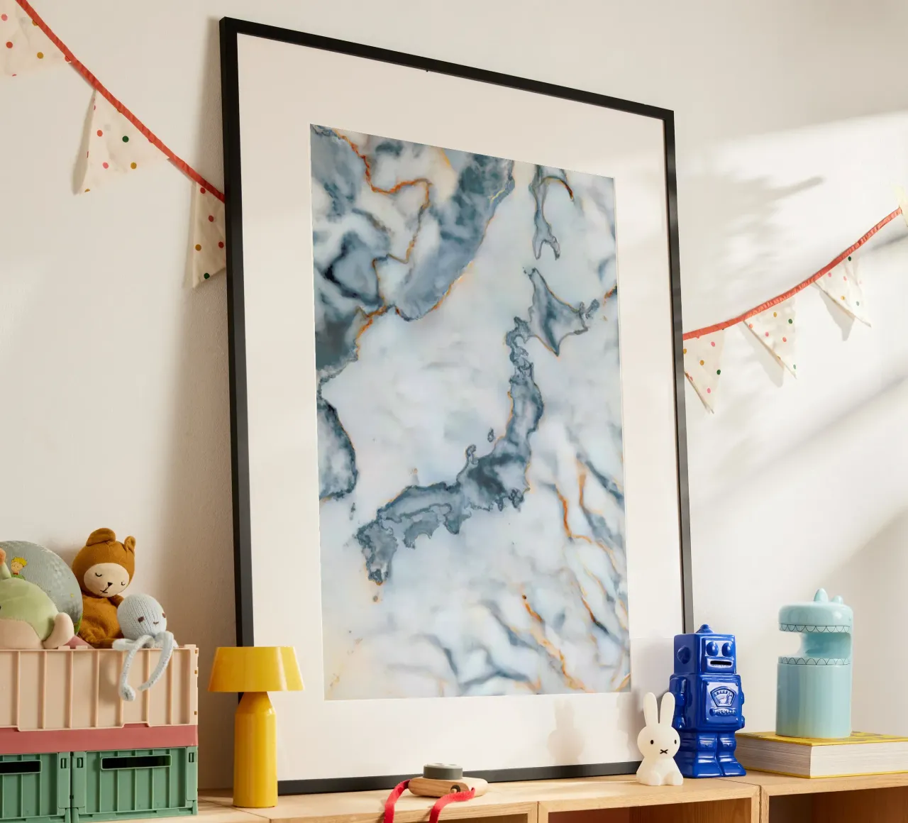 Japan Marble Map poster da Octavian