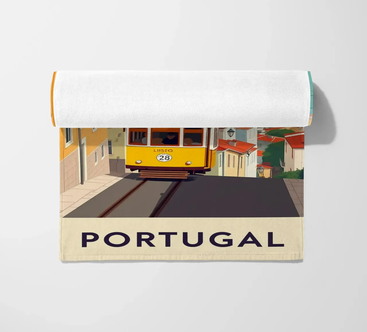Lisbona Viaggio d'epoca telo mare da HicksShop