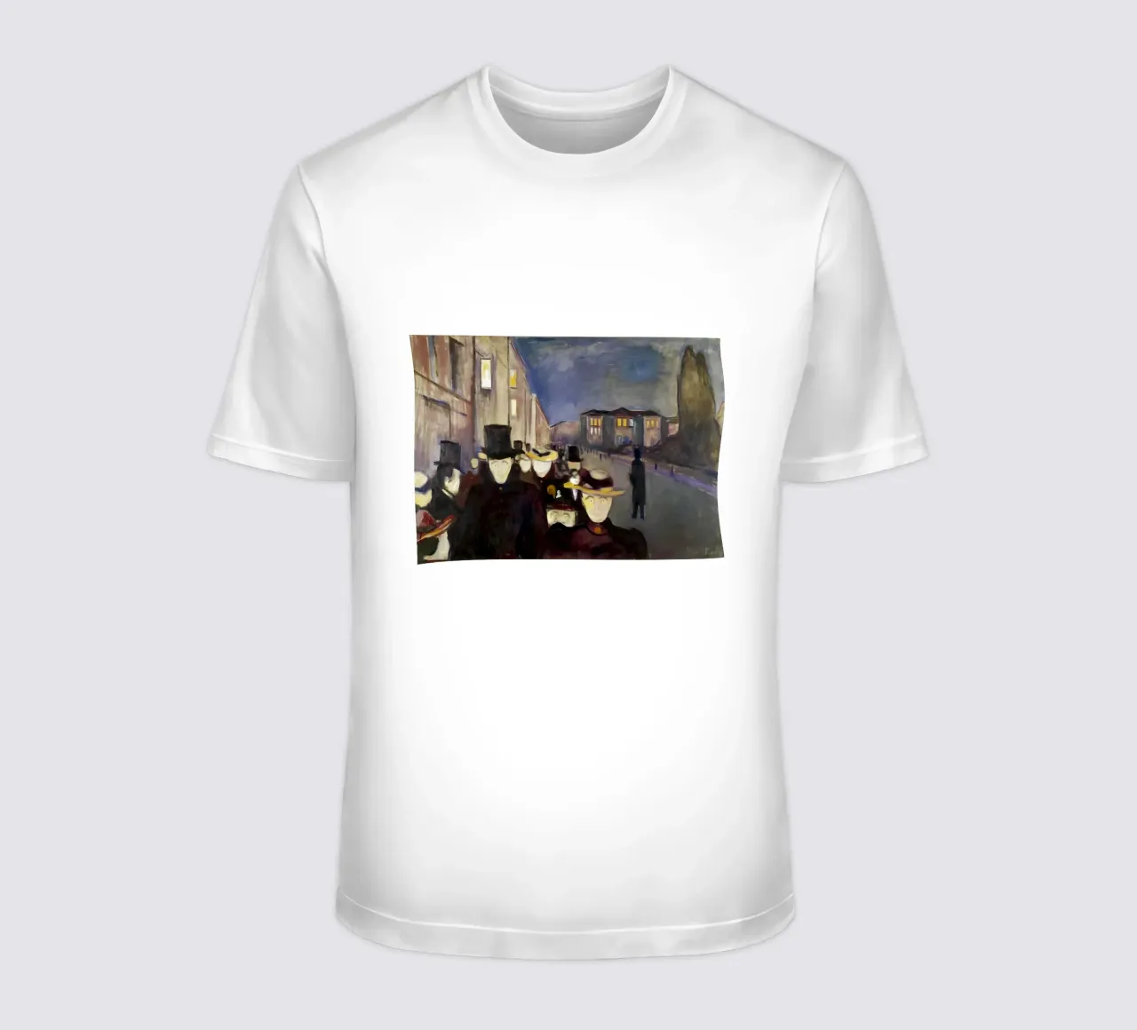 Sera in via Karl Johan di Edvard Munch t-shirt da kaitlinparkershop