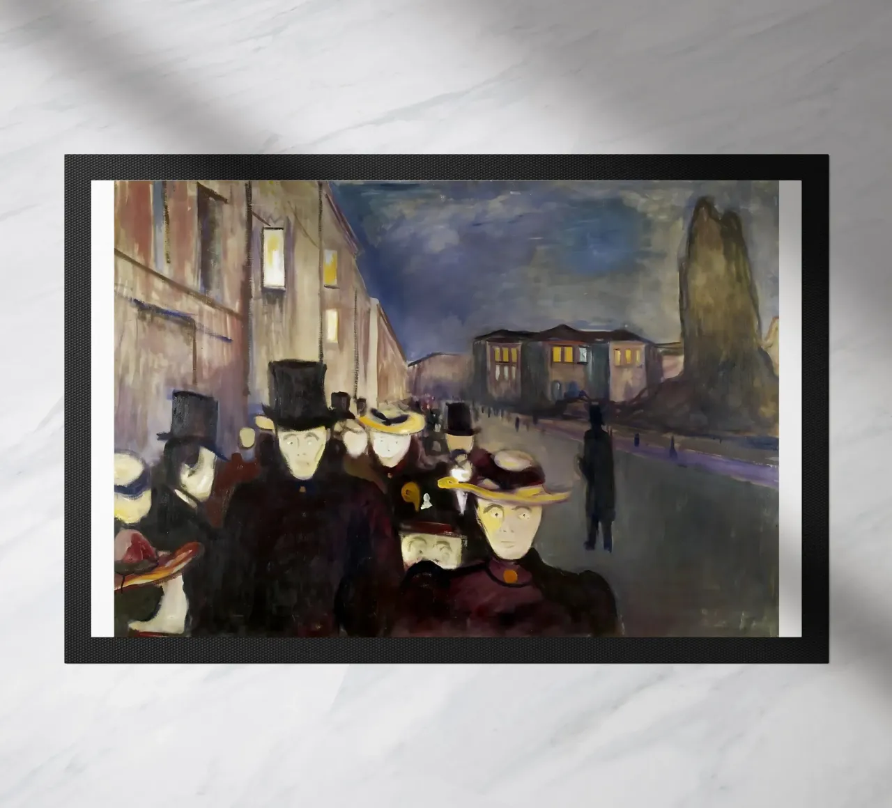 Sera in via Karl Johan di Edvard Munch zerbino da kaitlinparkershop