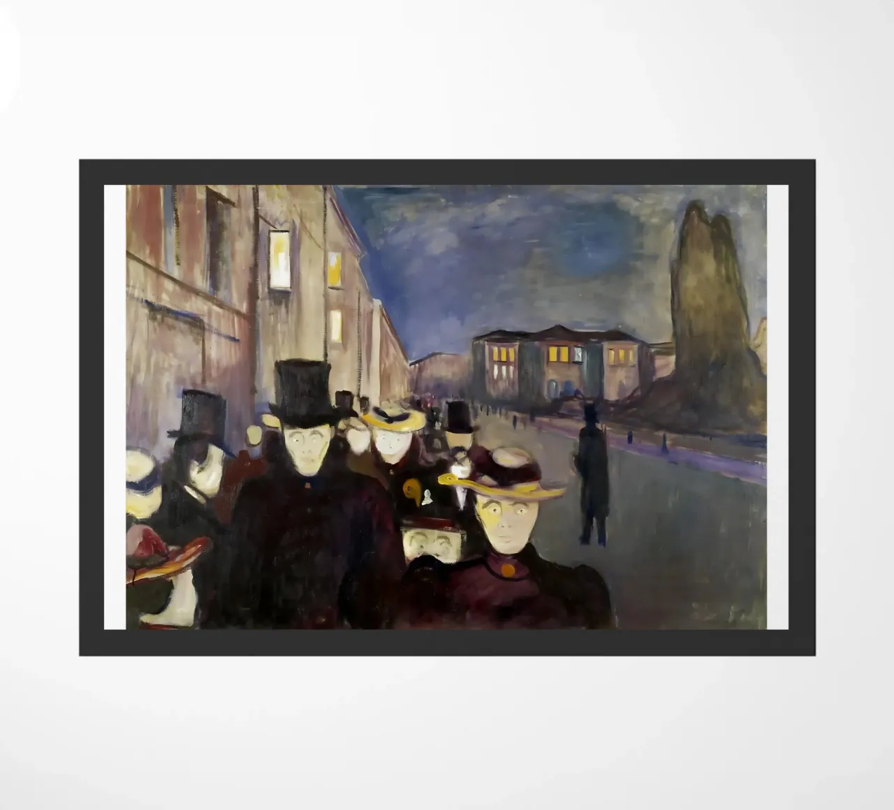 Sera in via Karl Johan di Edvard Munch zerbino da kaitlinparkershop