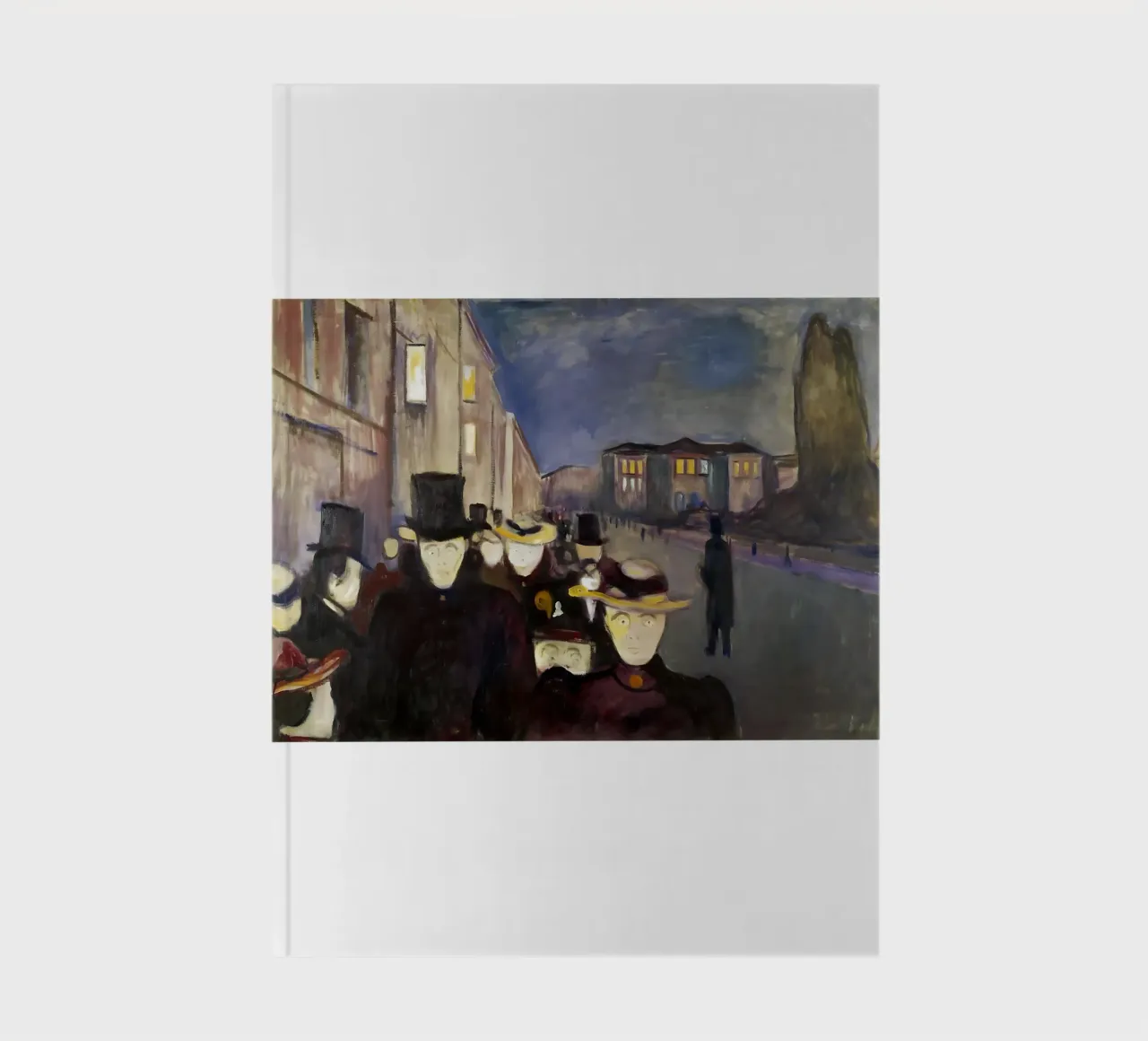 Sera in via Karl Johan di Edvard Munch diario da kaitlinparkershop