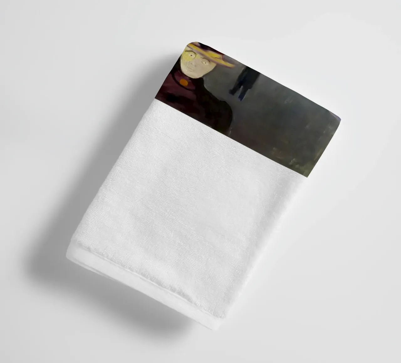 Sera in via Karl Johan di Edvard Munch asciugamano da bagno da kaitlinparkershop