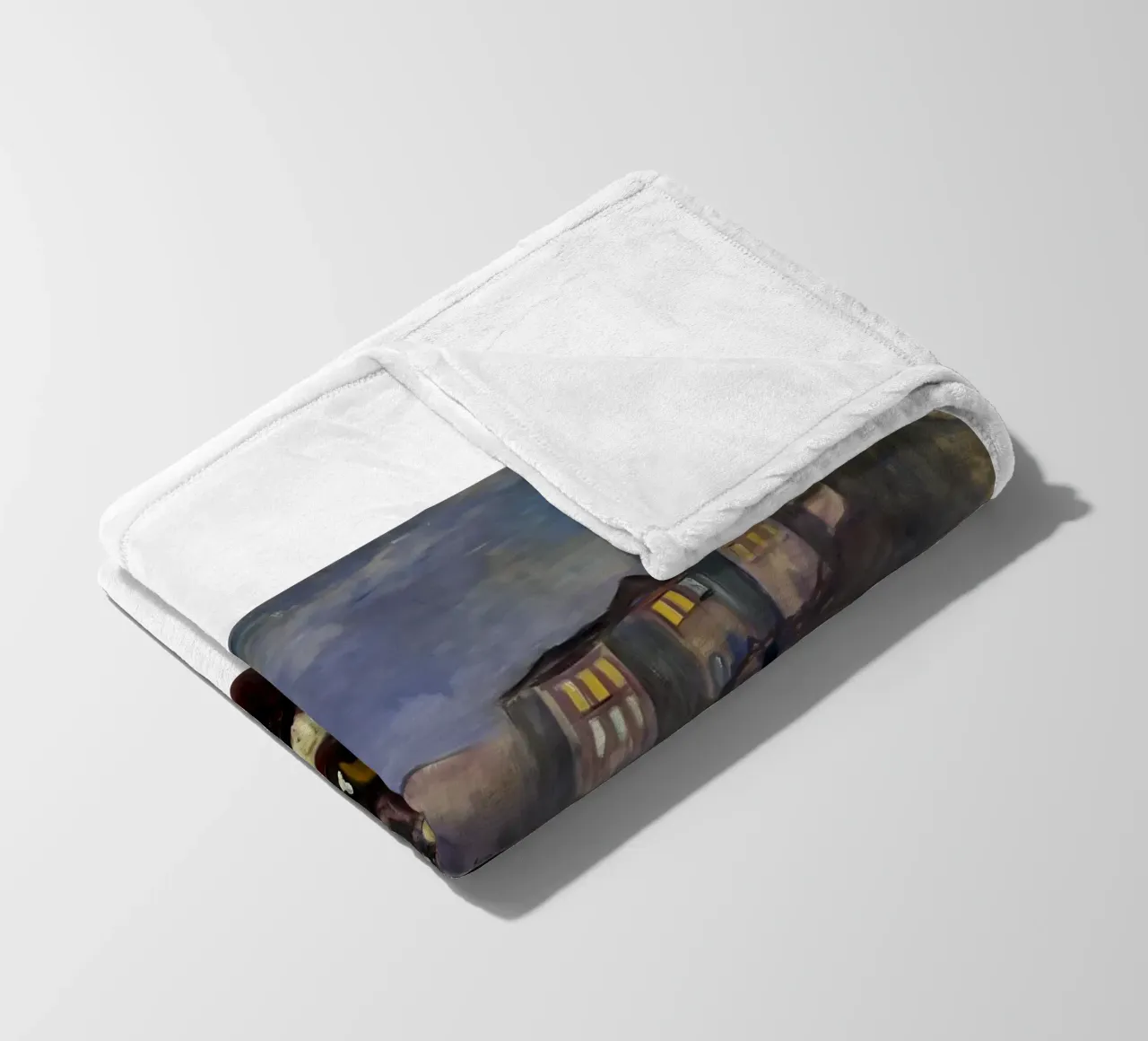 Sera in via Karl Johan di Edvard Munch coperta in pile da kaitlinparkershop