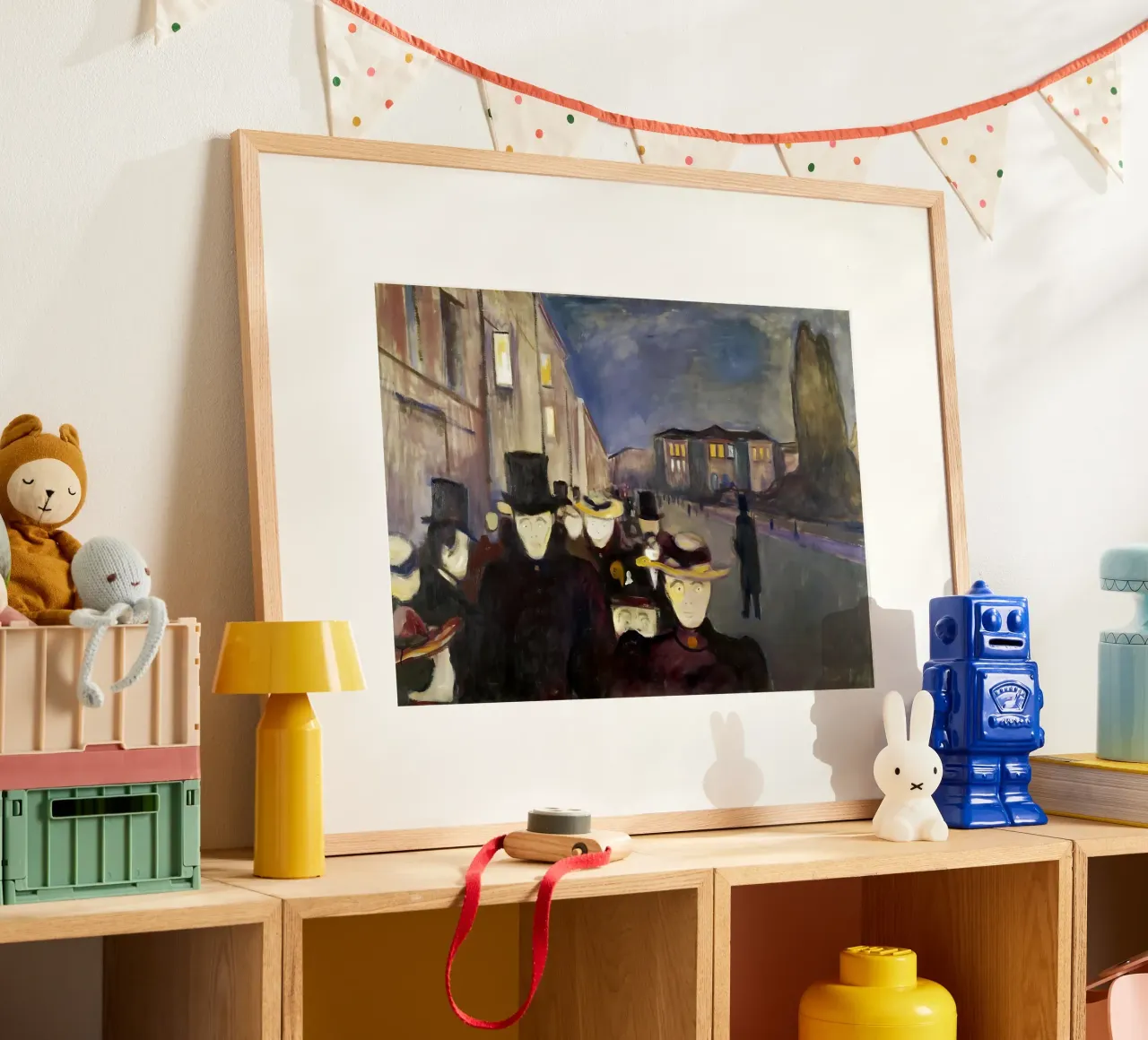 Sera in via Karl Johan di Edvard Munch poster da kaitlinparkershop