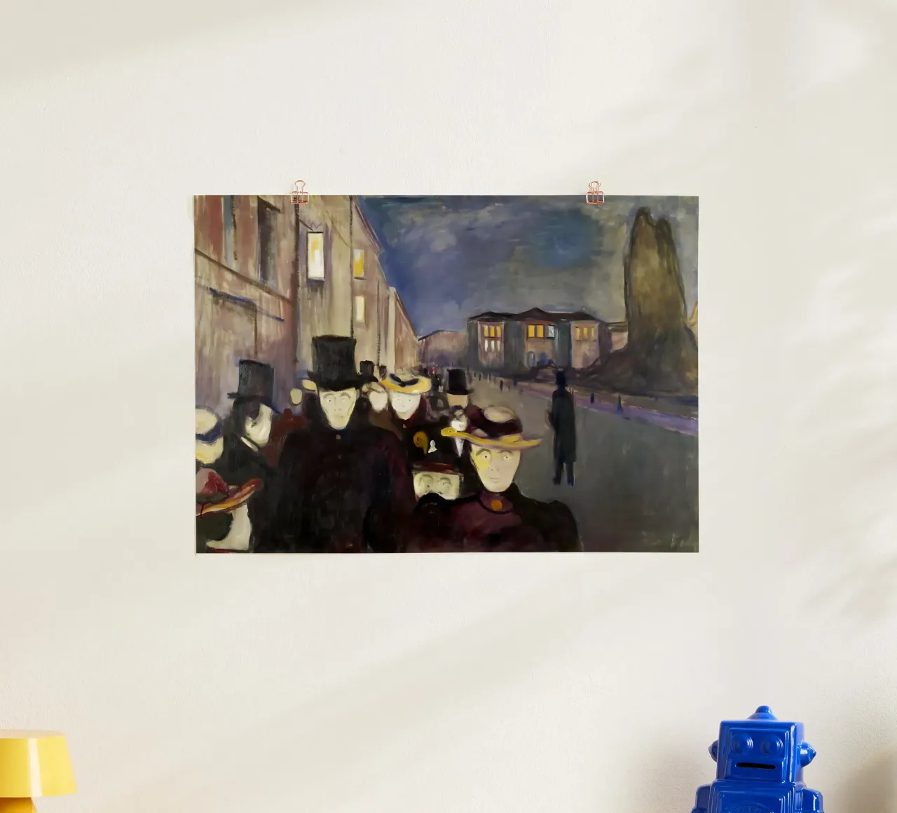 Sera in via Karl Johan di Edvard Munch poster da kaitlinparkershop