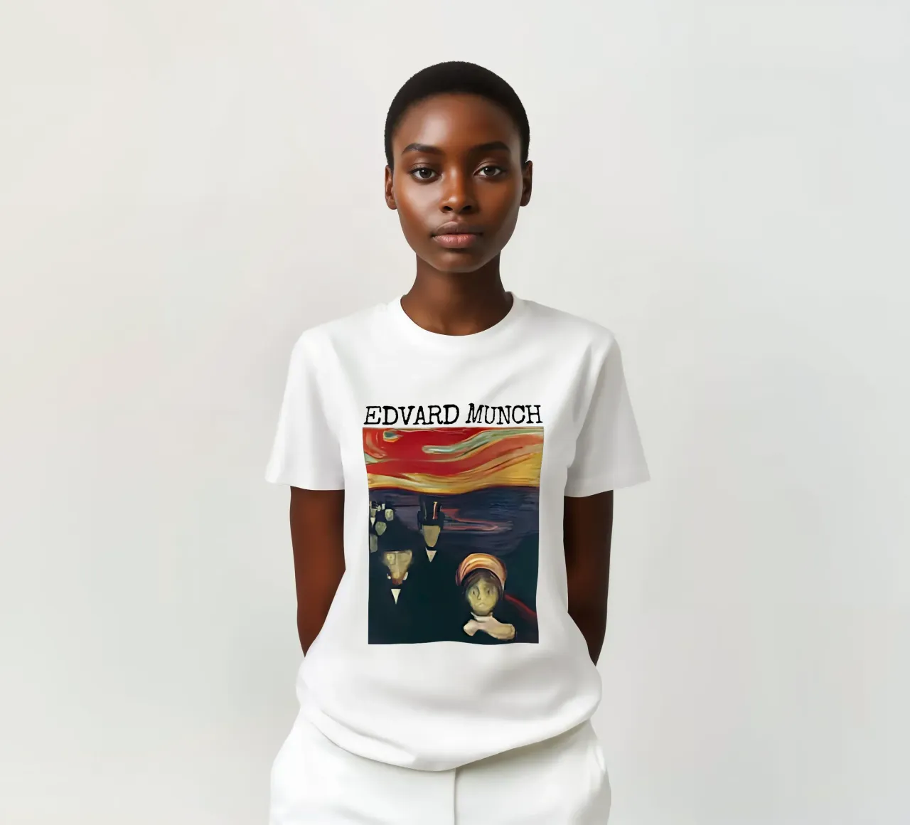 Ansia di Edvard Munch t-shirt da kaitlinparkershop