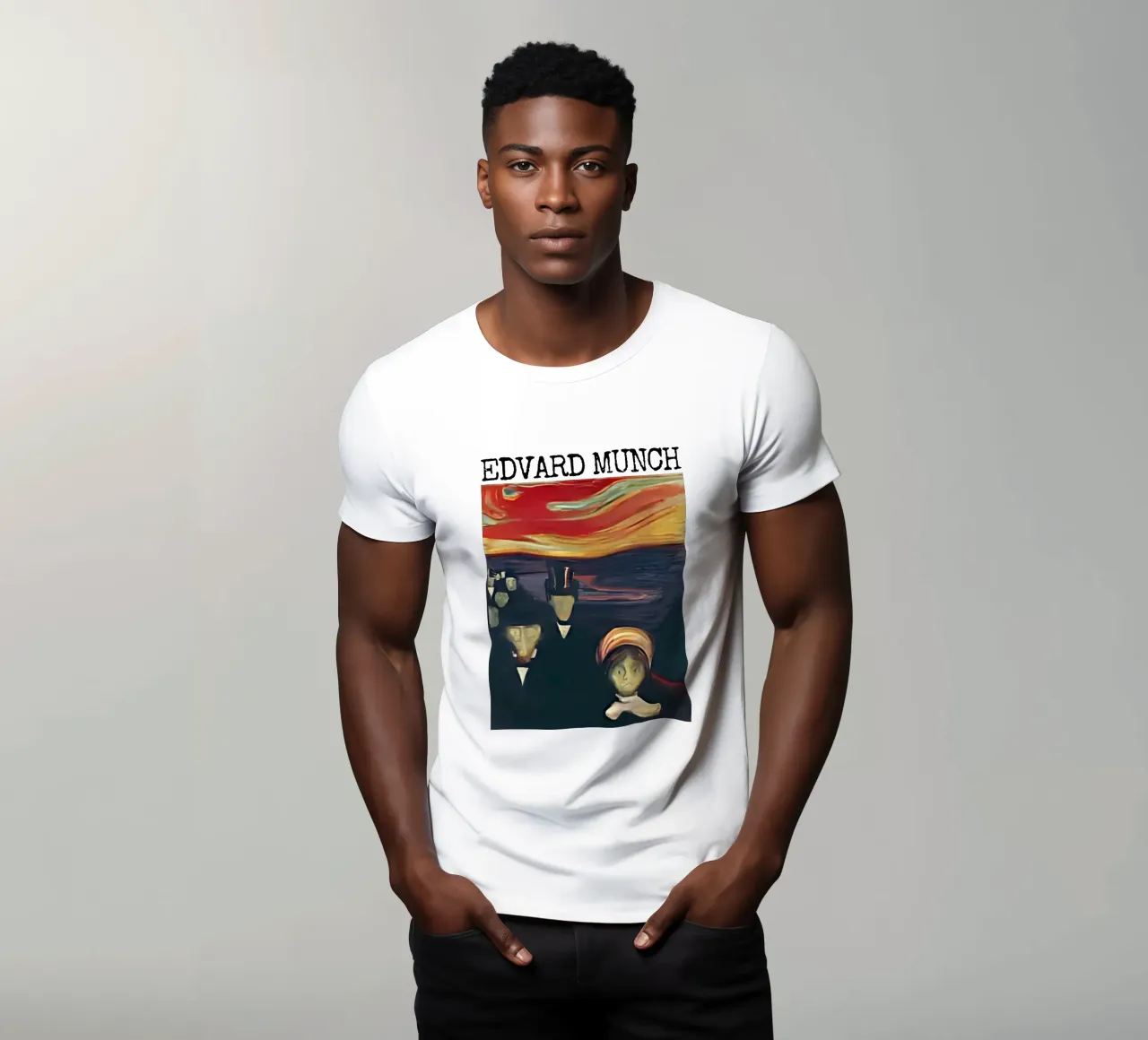 Ansia di Edvard Munch t-shirt da kaitlinparkershop