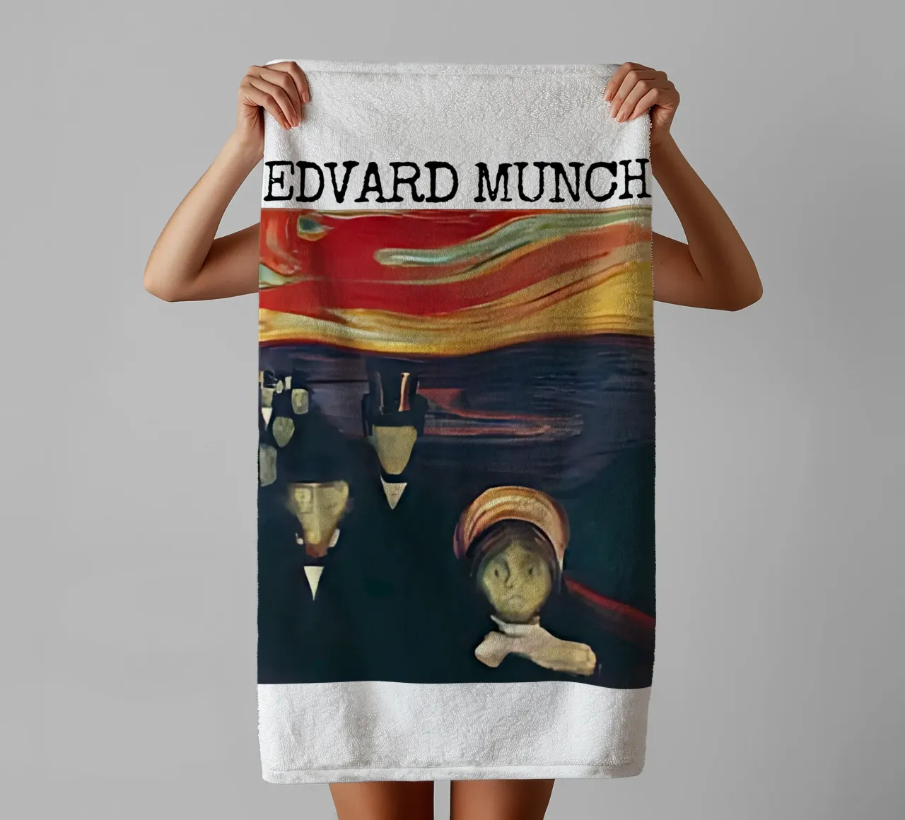 Ansia di Edvard Munch asciugamano da bagno da kaitlinparkershop