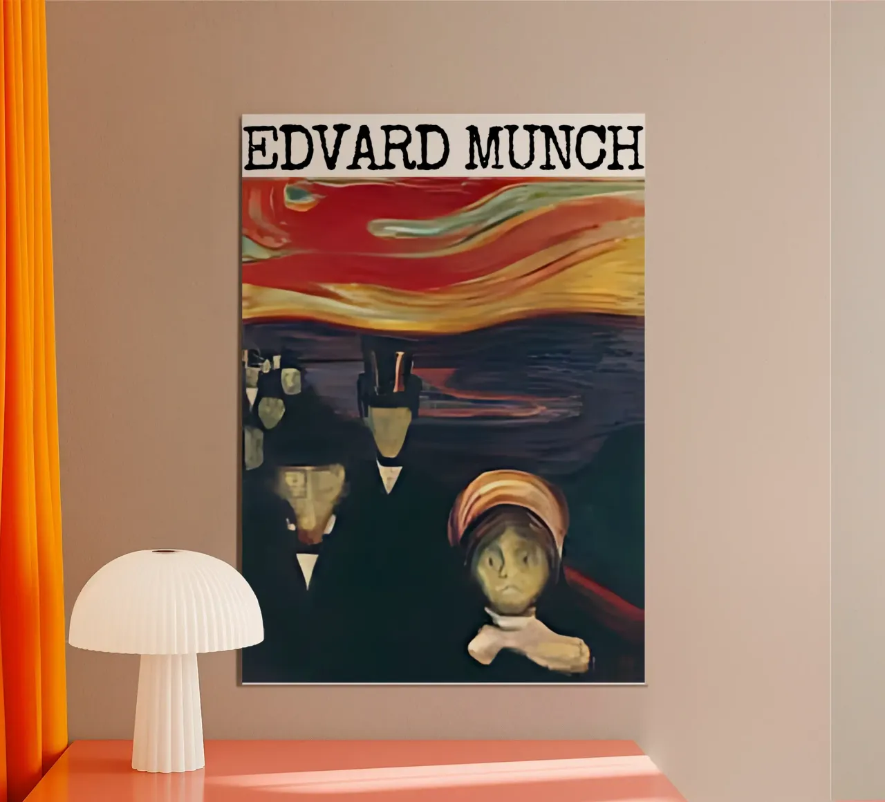Ansia di Edvard Munch alluminio dibond da kaitlinparkershop