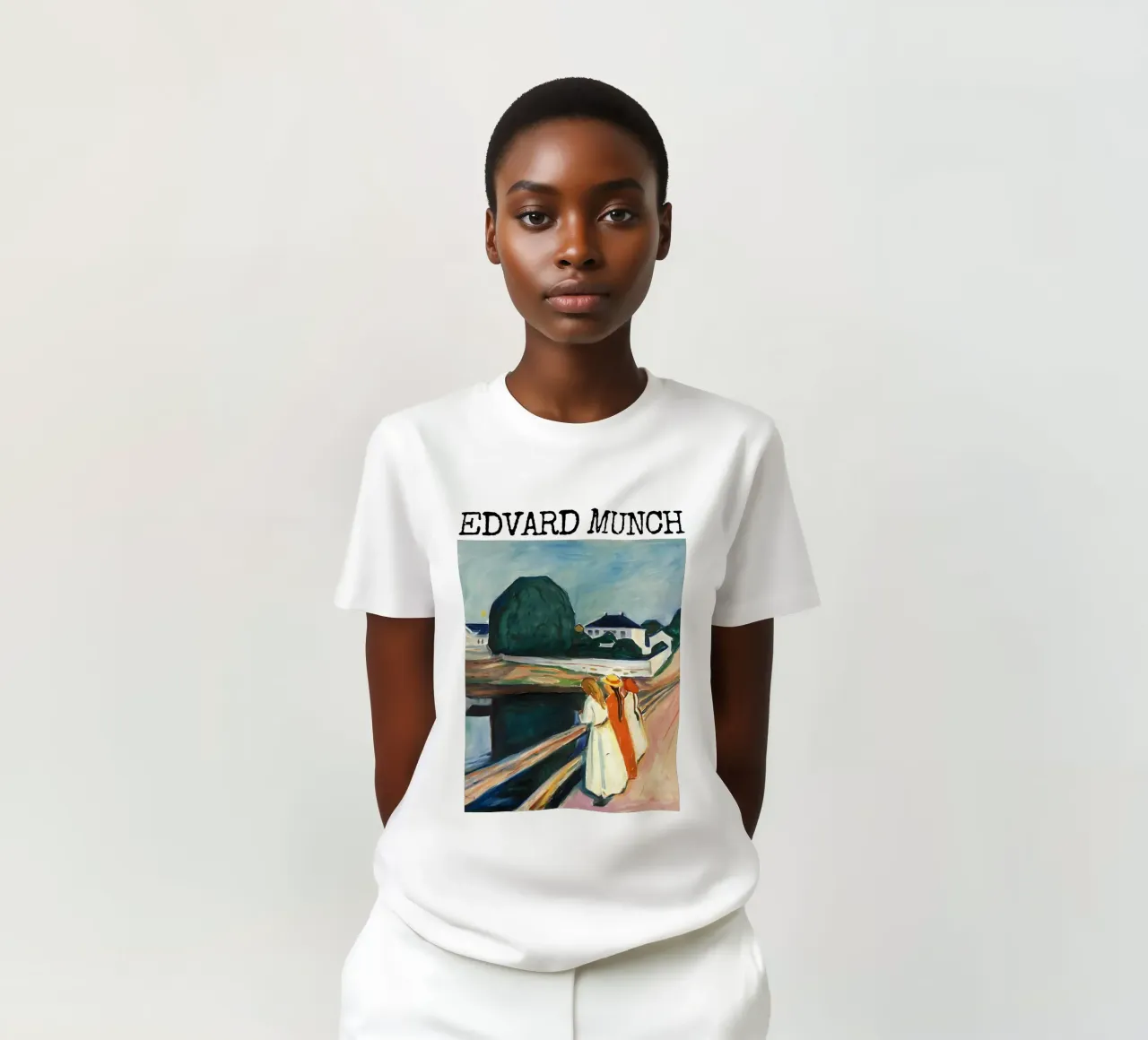 Le ragazze sul ponte di Edvard Munch t-shirt da kaitlinparkershop