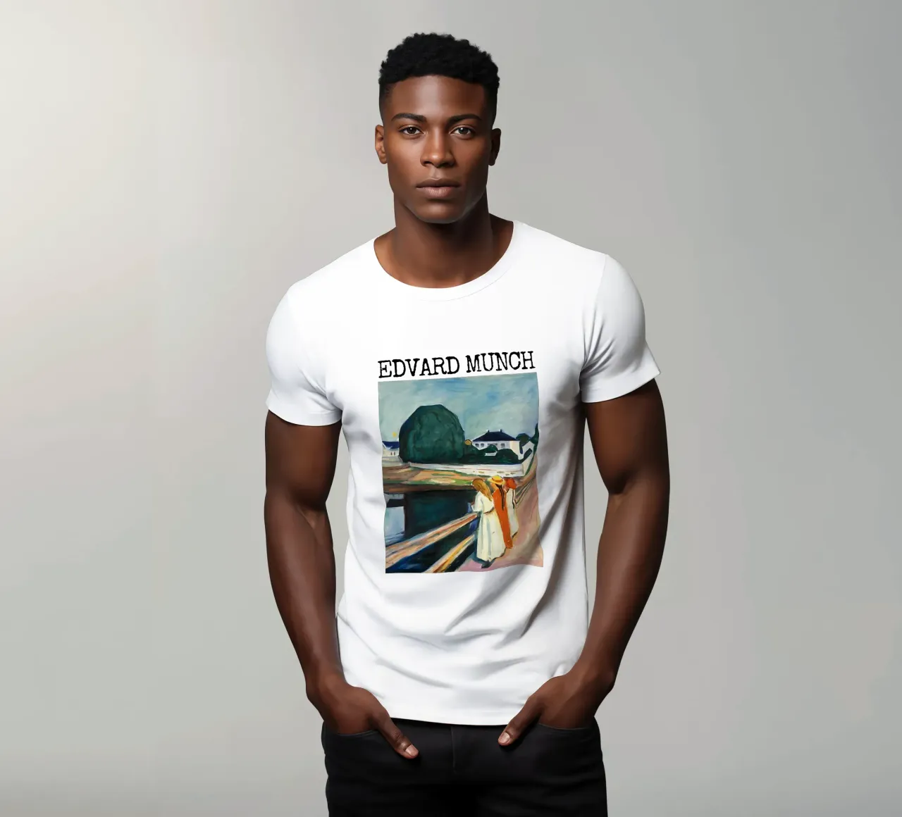 Le ragazze sul ponte di Edvard Munch t-shirt da kaitlinparkershop