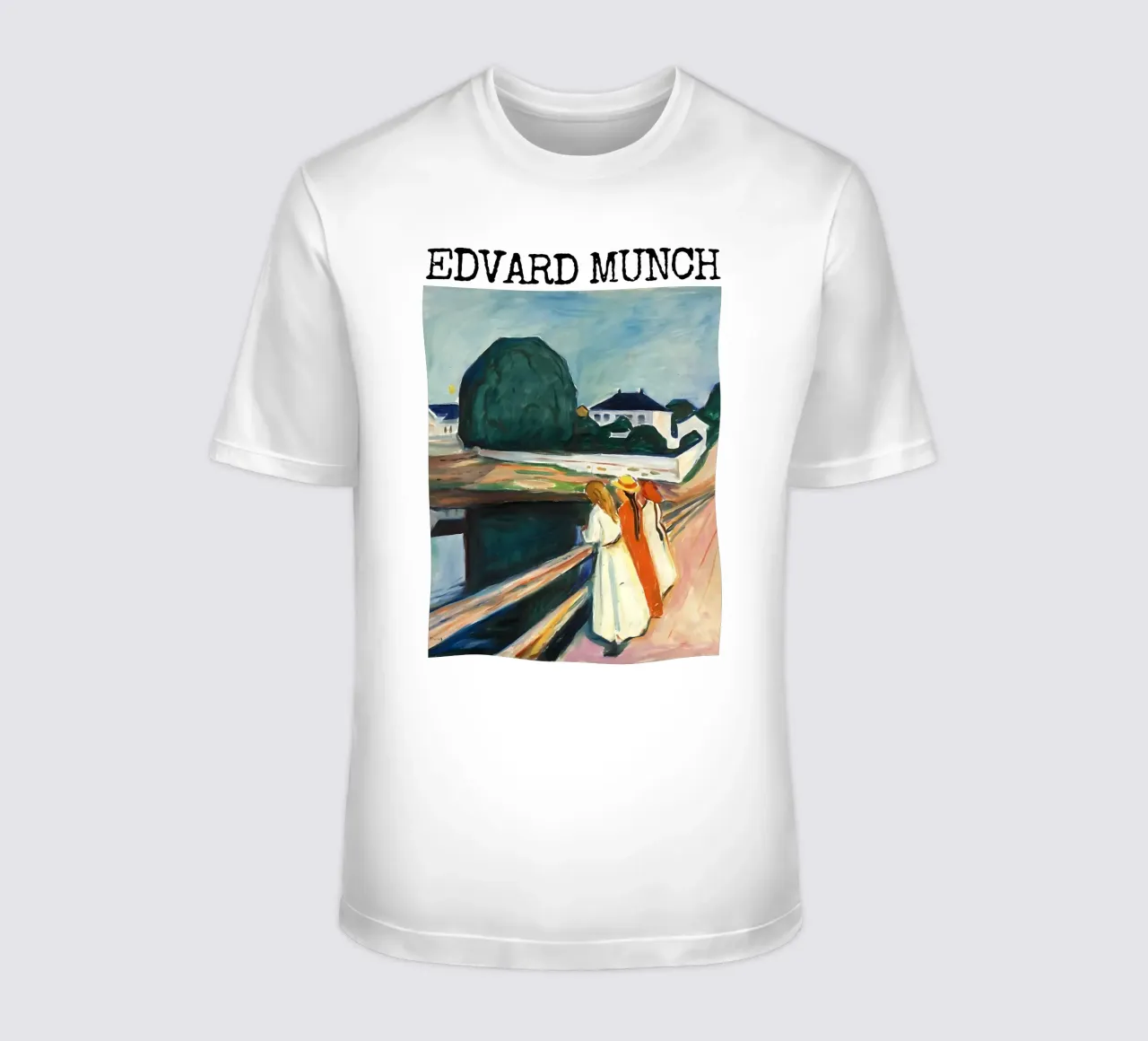 Le ragazze sul ponte di Edvard Munch t-shirt da kaitlinparkershop