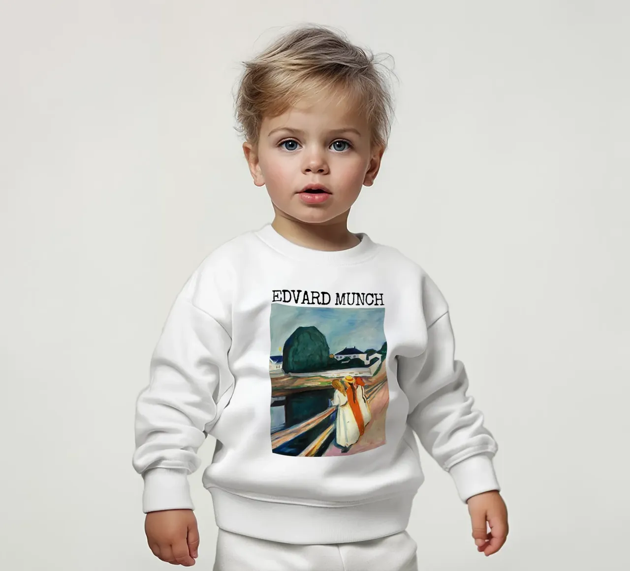 Le ragazze sul ponte di Edvard Munch felpa neonato da kaitlinparkershop