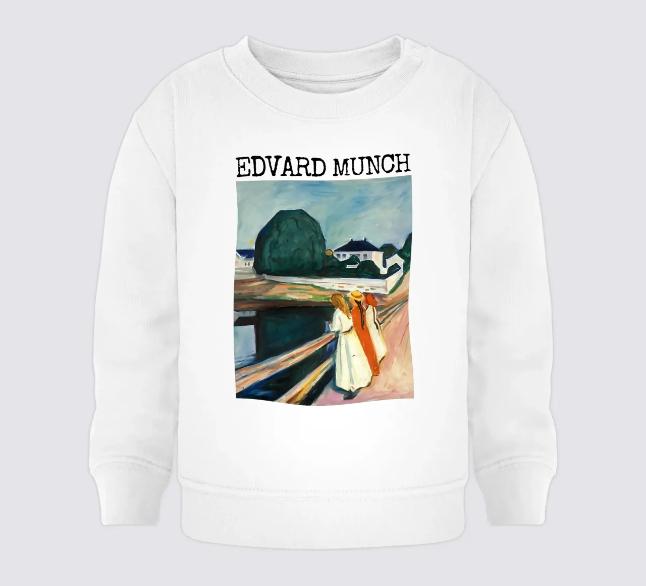 Le ragazze sul ponte di Edvard Munch felpa neonato da kaitlinparkershop