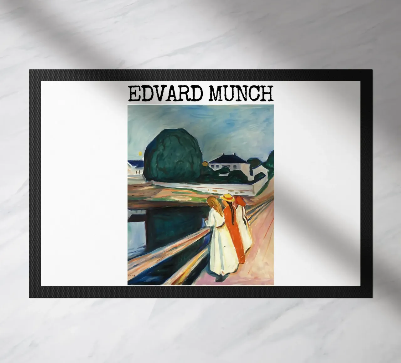 Le ragazze sul ponte di Edvard Munch zerbino da kaitlinparkershop