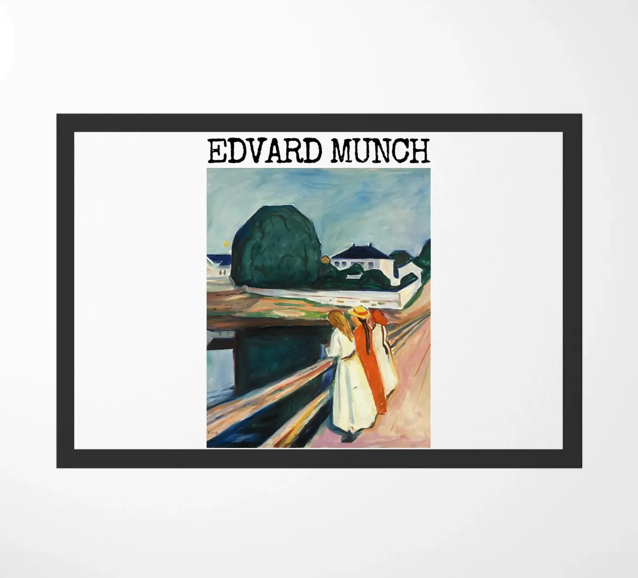 Le ragazze sul ponte di Edvard Munch zerbino da kaitlinparkershop