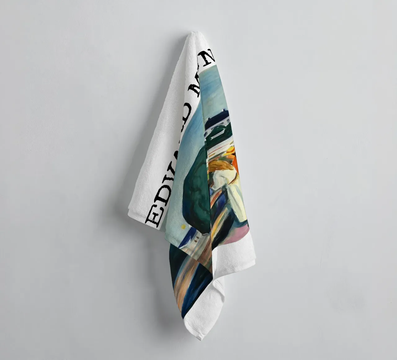 Le ragazze sul ponte di Edvard Munch asciugamano da bagno da kaitlinparkershop