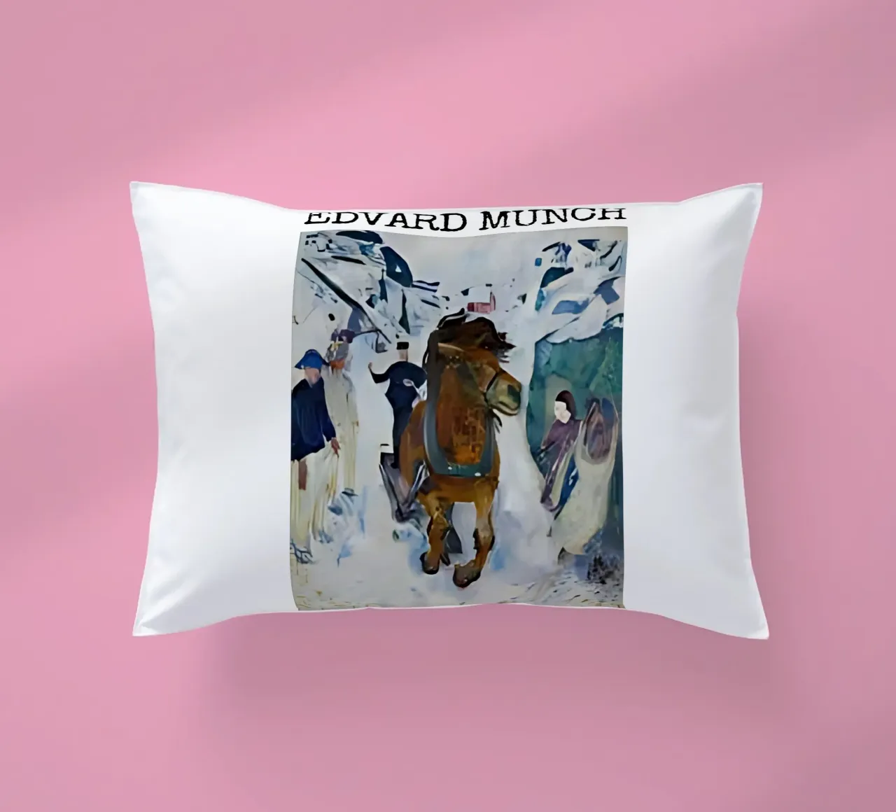 Cavallo al galoppo di Edvard Munch cuscino da kaitlinparkershop