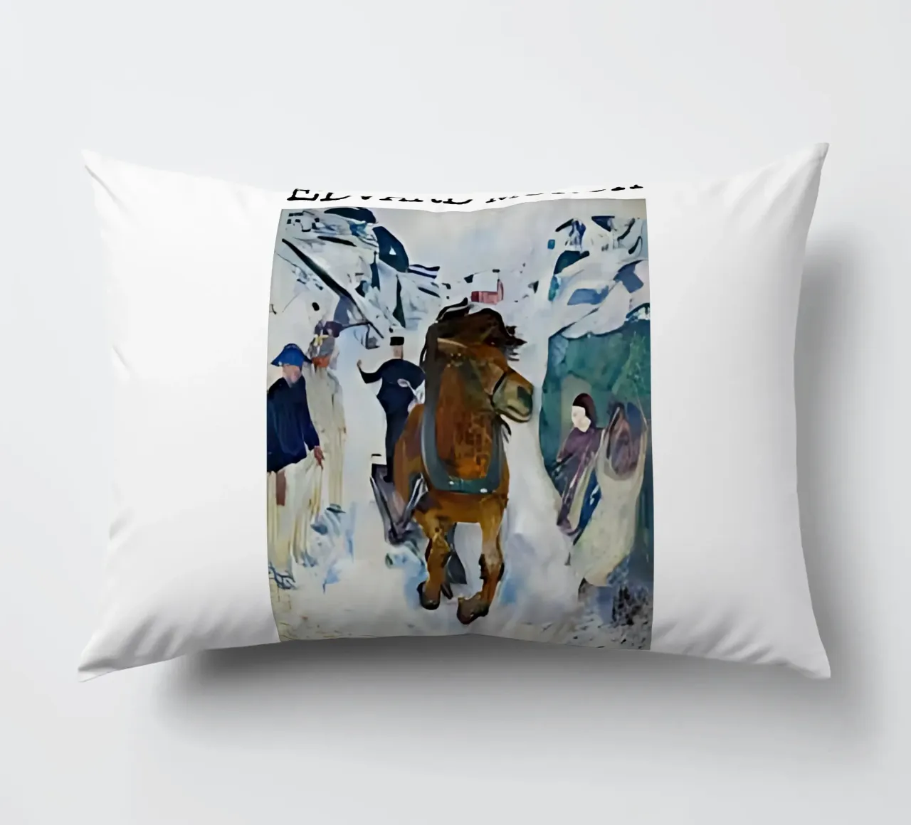 Cavallo al galoppo di Edvard Munch cuscino da kaitlinparkershop