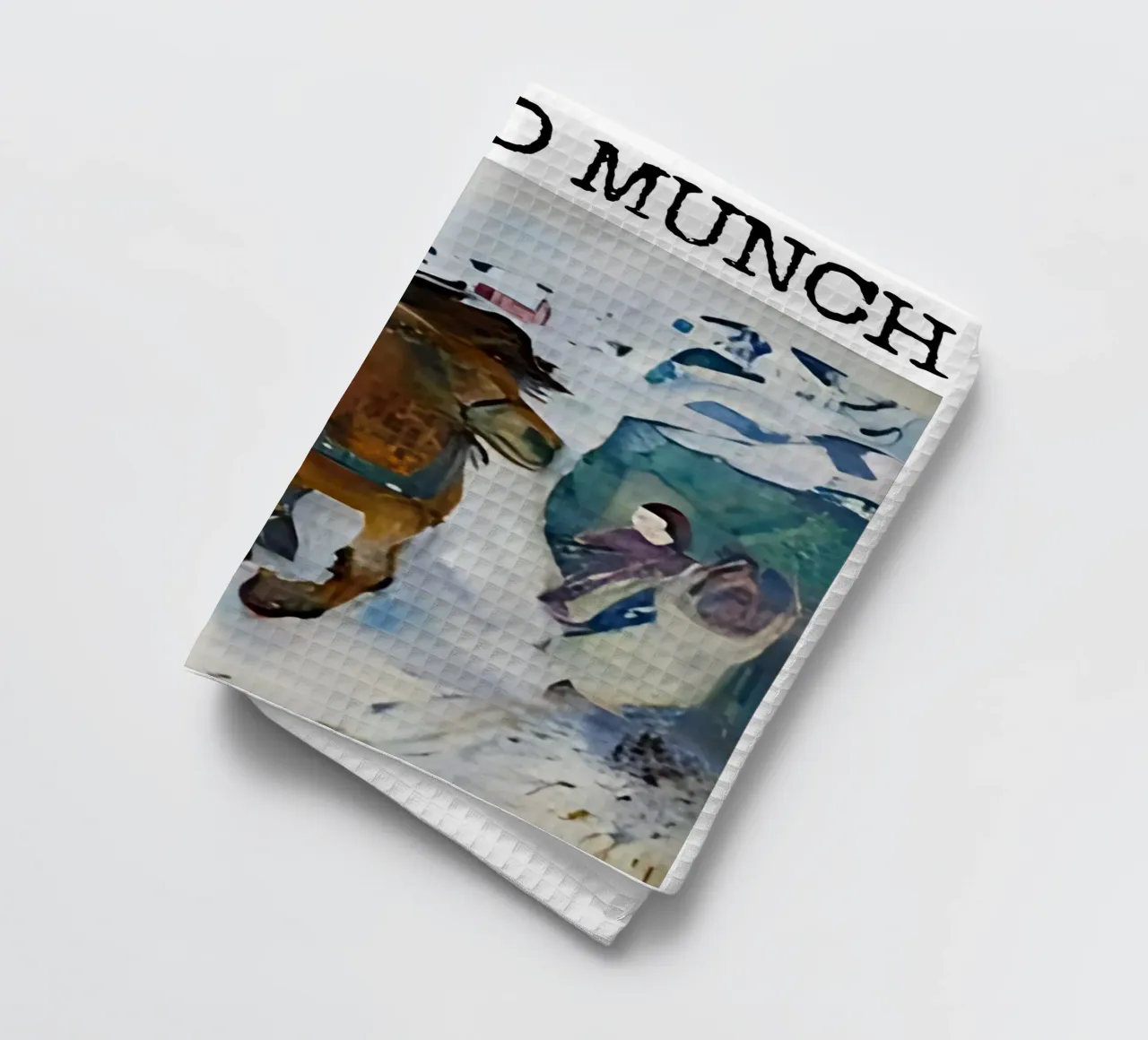 Cavallo al galoppo di Edvard Munch canovaccio da cucina da kaitlinparkershop