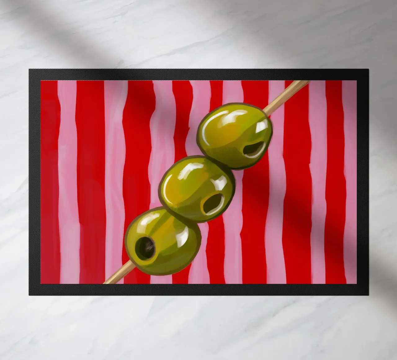 Striscia di spiedini di olive zerbino da Stone Decade