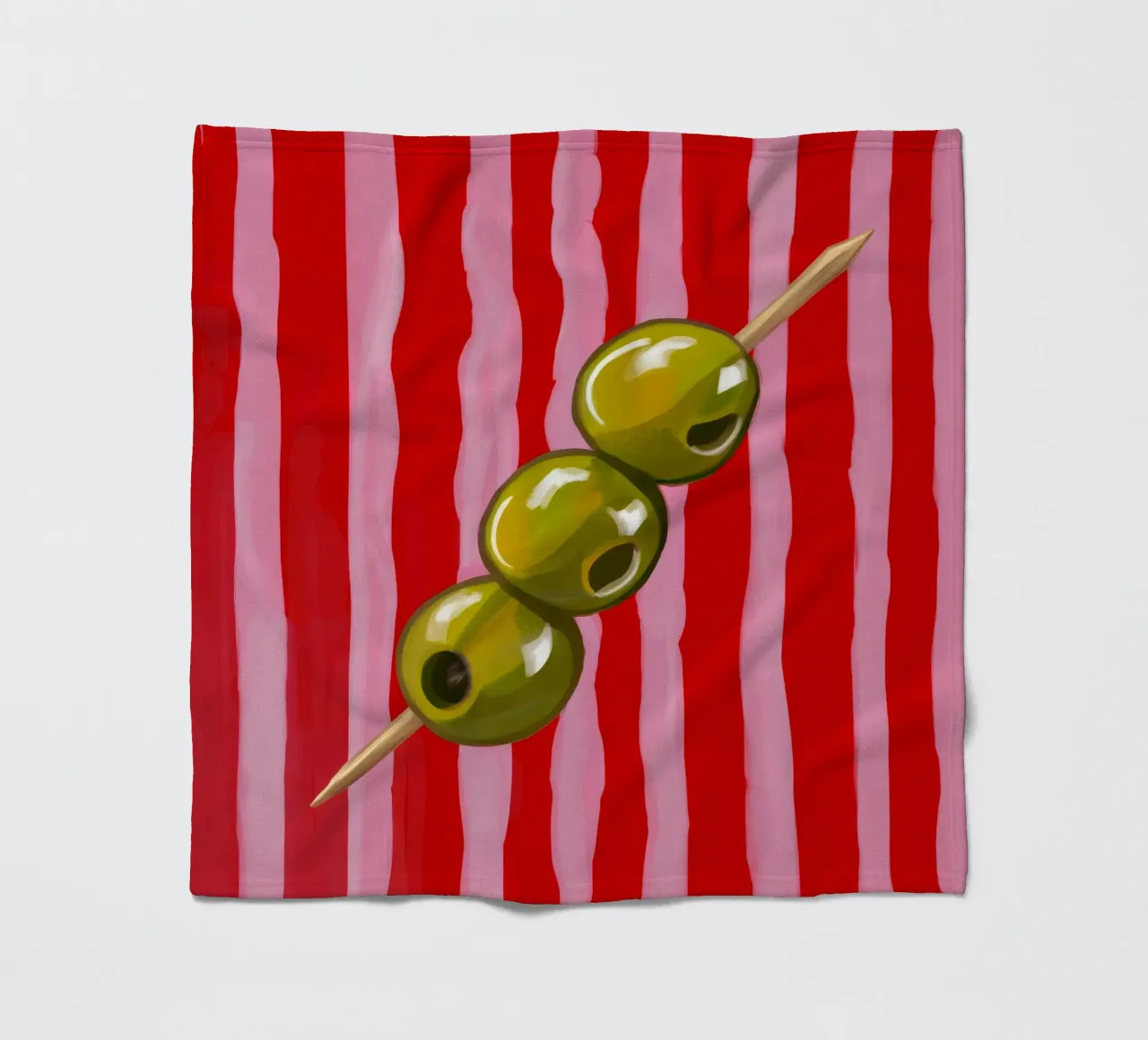 Striscia di spiedini di olive coperta in pile da Stone Decade