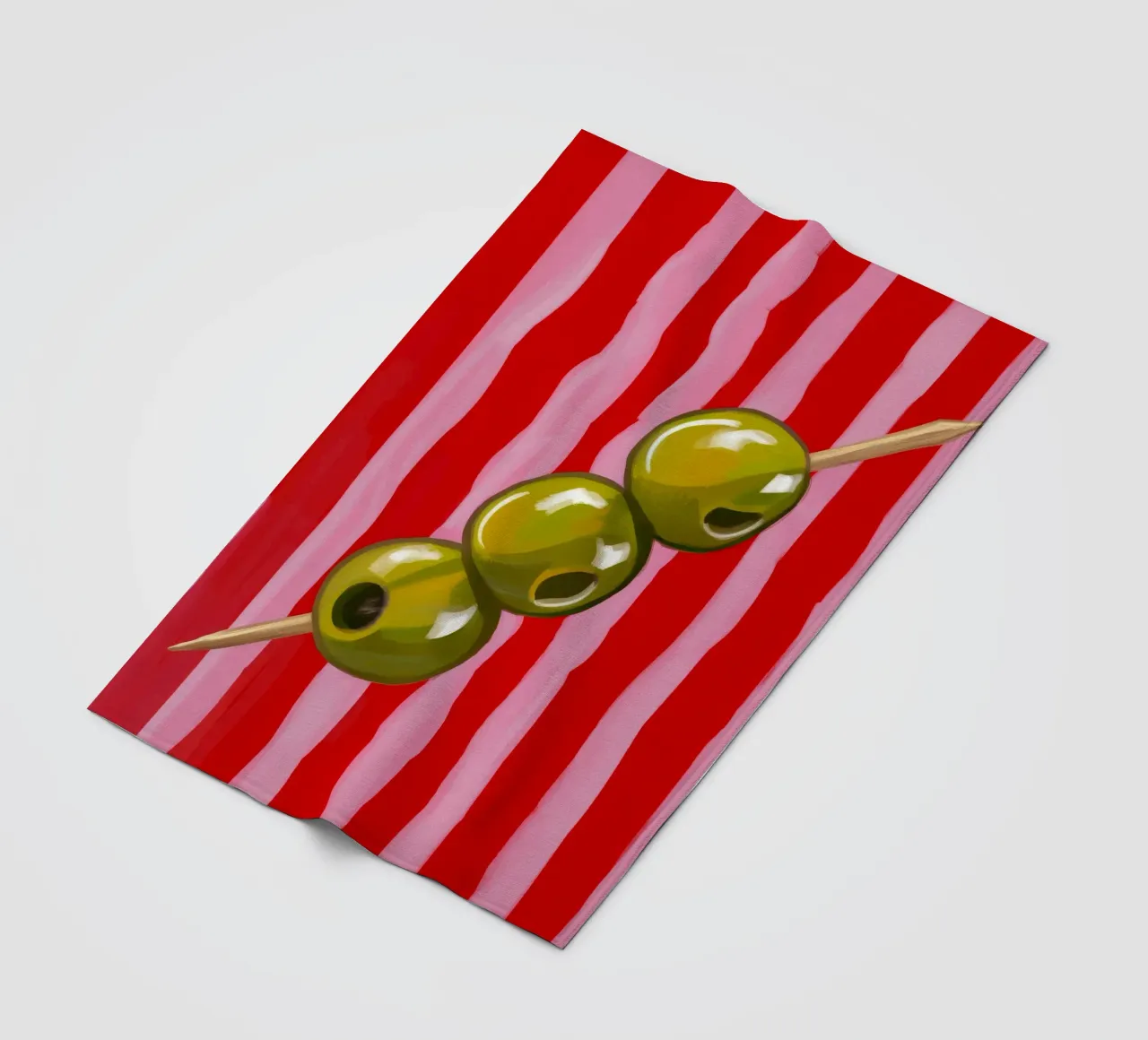 Striscia di spiedini di olive coperta in pile da Stone Decade