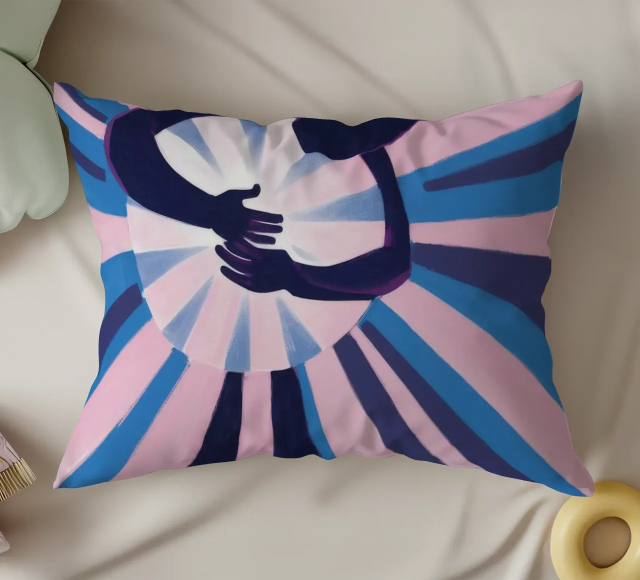 Sunbeam Starburst cuscino da Muse Artworks