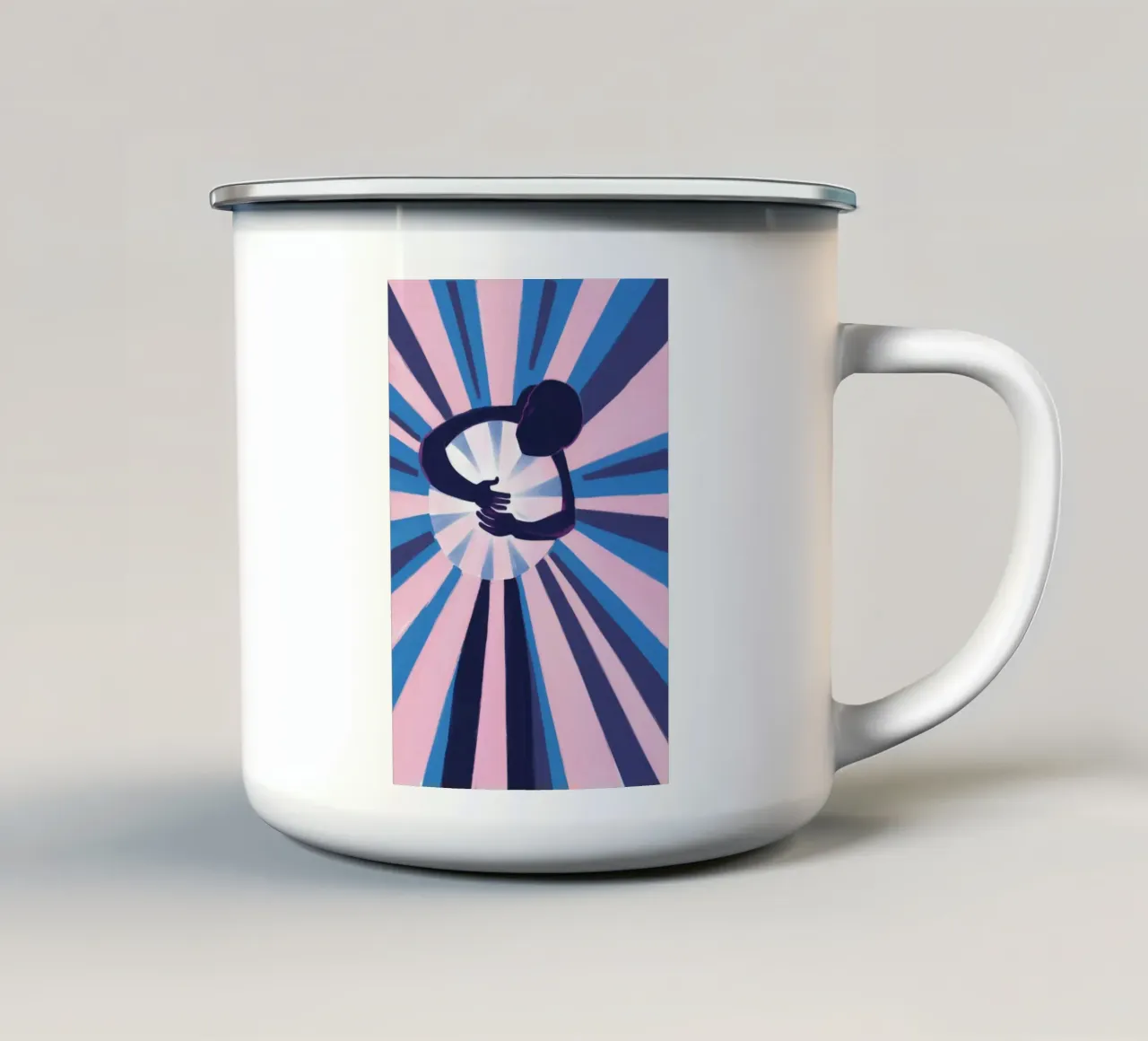 Sunbeam Starburst tazza in smalto da Muse Artworks