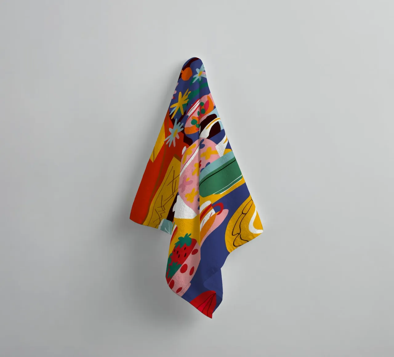 Maximalistisches Tischchaos Handtuch von Stone Decade