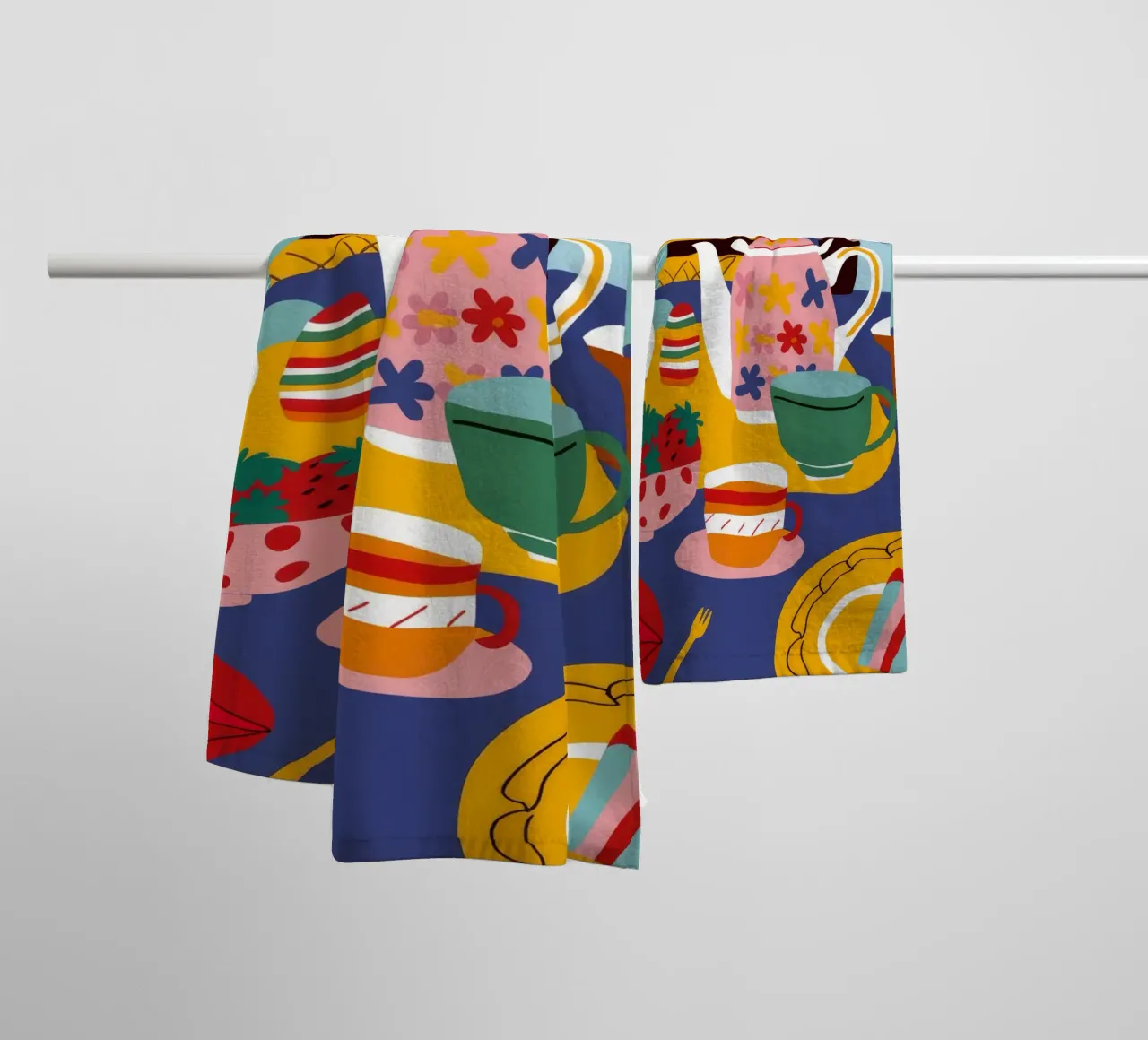 Maximalistisches Tischchaos Handtuch von Stone Decade