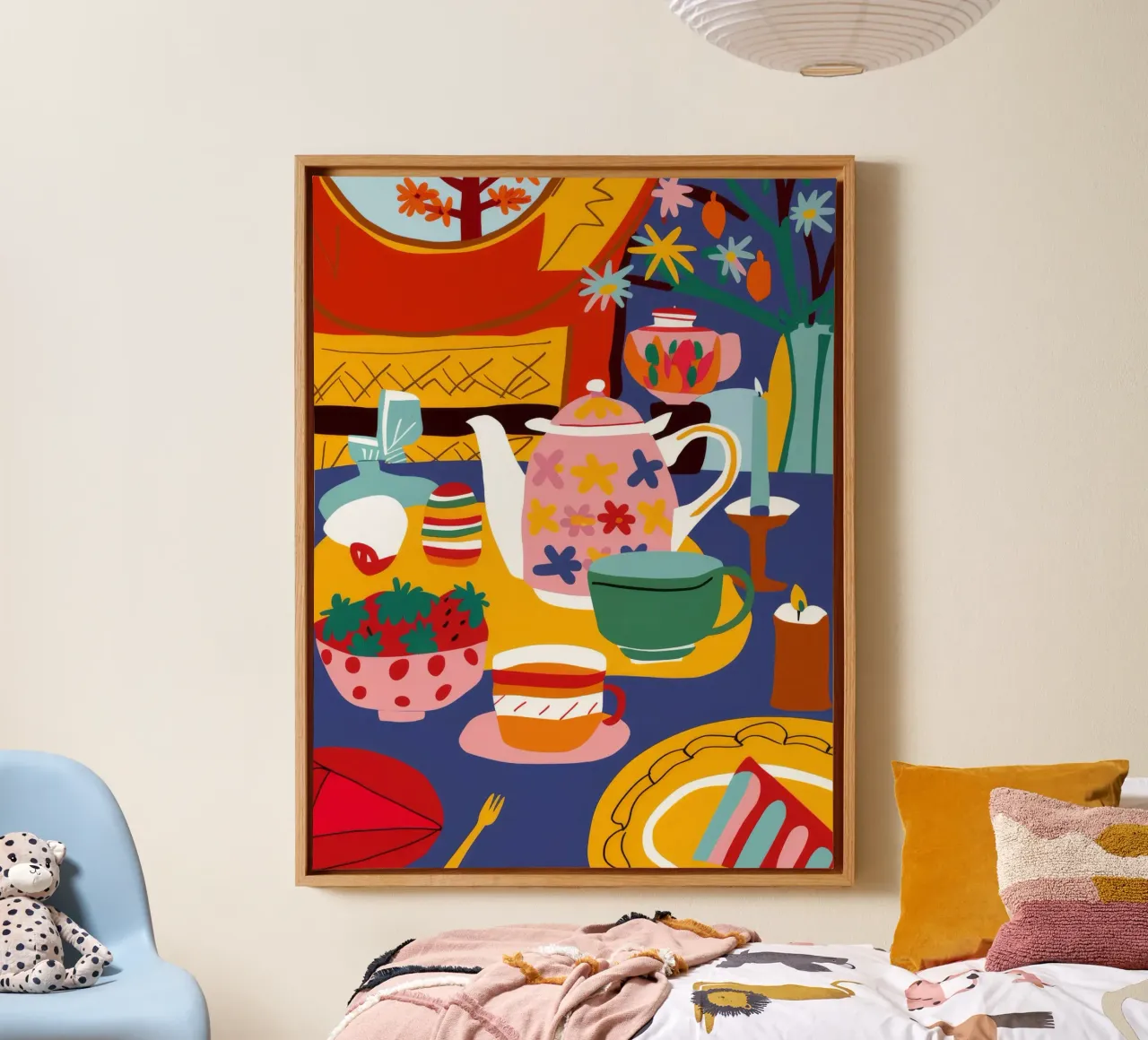 Maximalist Table Chaos canvas by Stone Decade