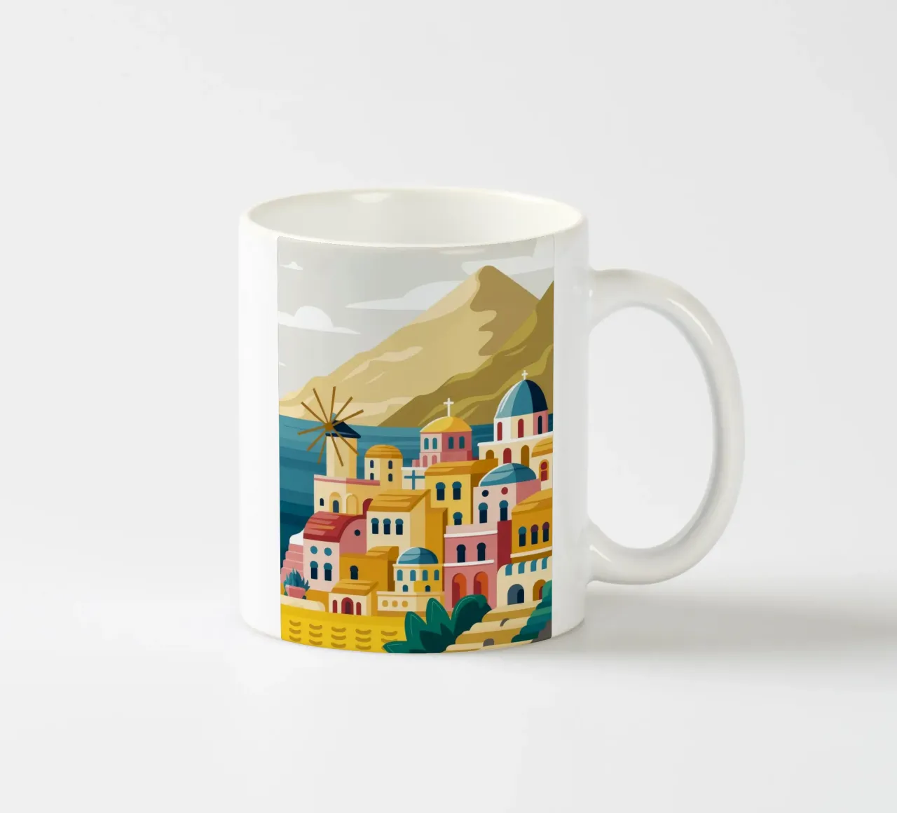 Positano Seaside Dream tazza in ceramica da Muse Artworks