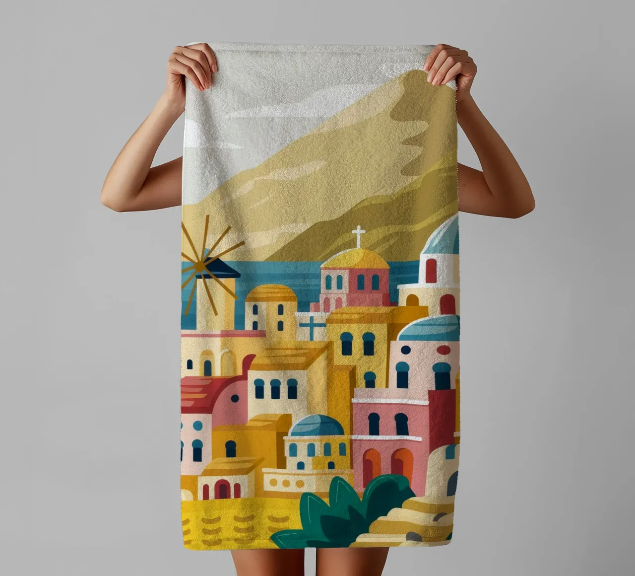Positano Seaside Dream towel by Muse Artworks