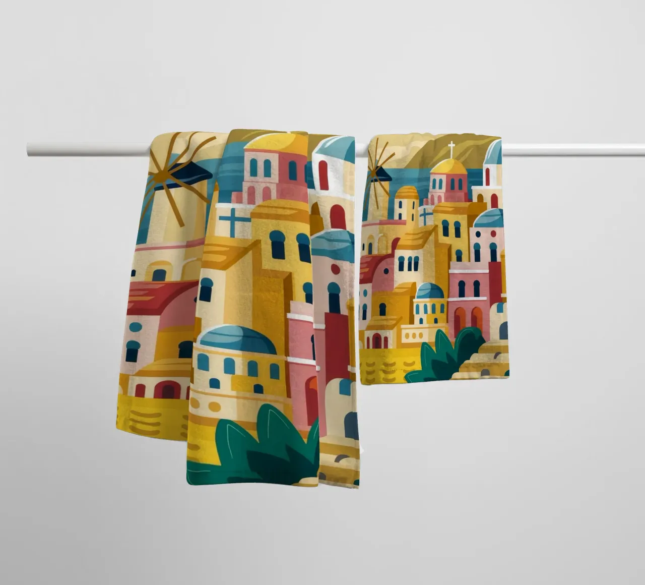 Positano Seaside Dream towel by Muse Artworks